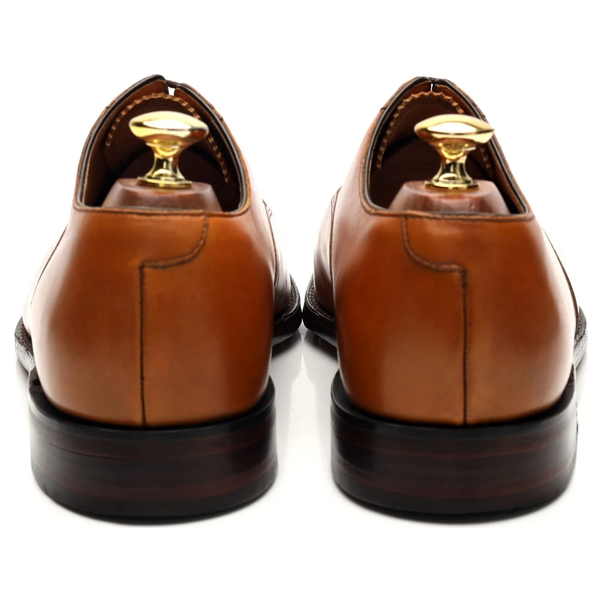 1880 'Aldwych' Tan Brown Leather Oxford UK 8.5 F - Image 5