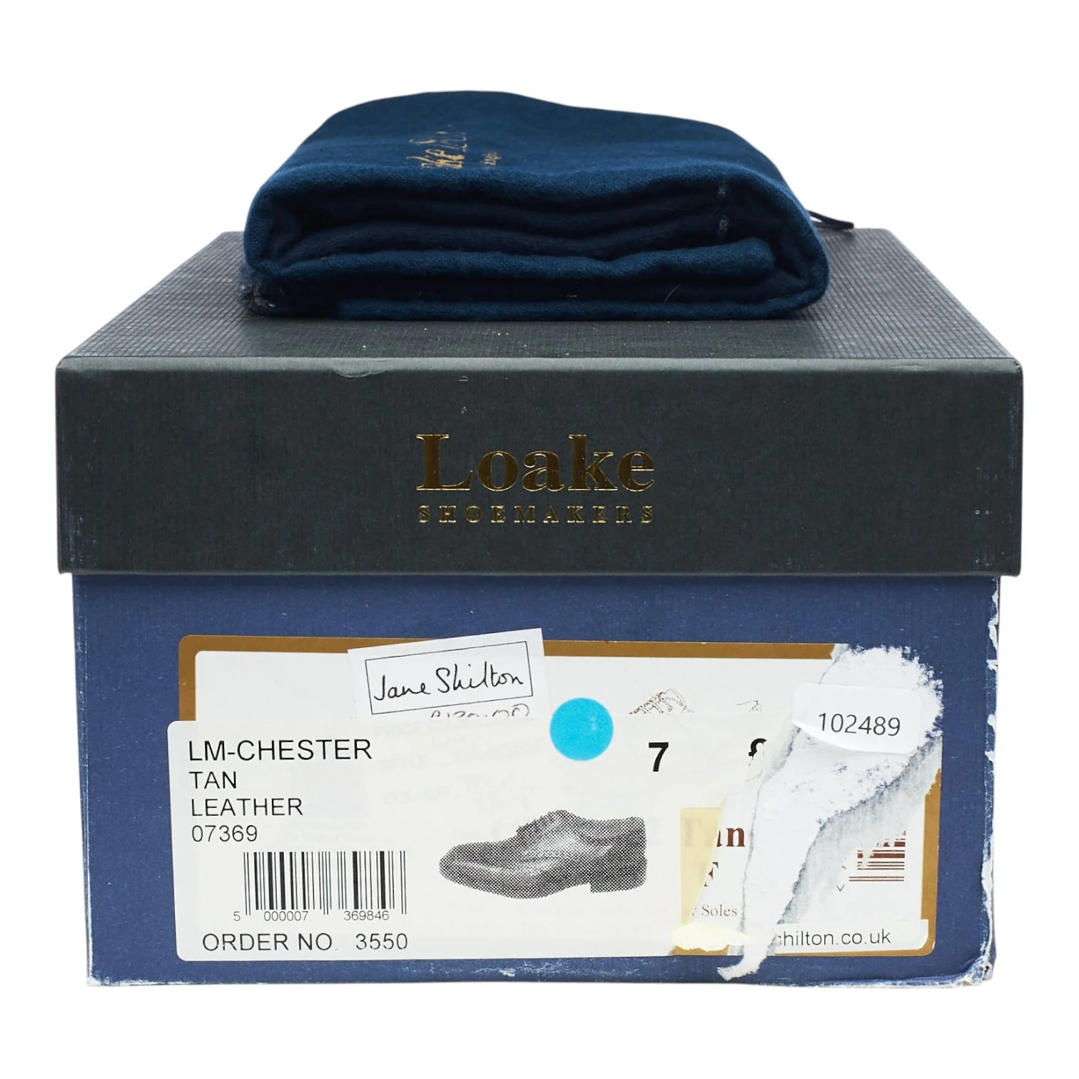 1880 'Chester 2' Tan Brown Leather Derby Brogues UK 7 F - Image 8