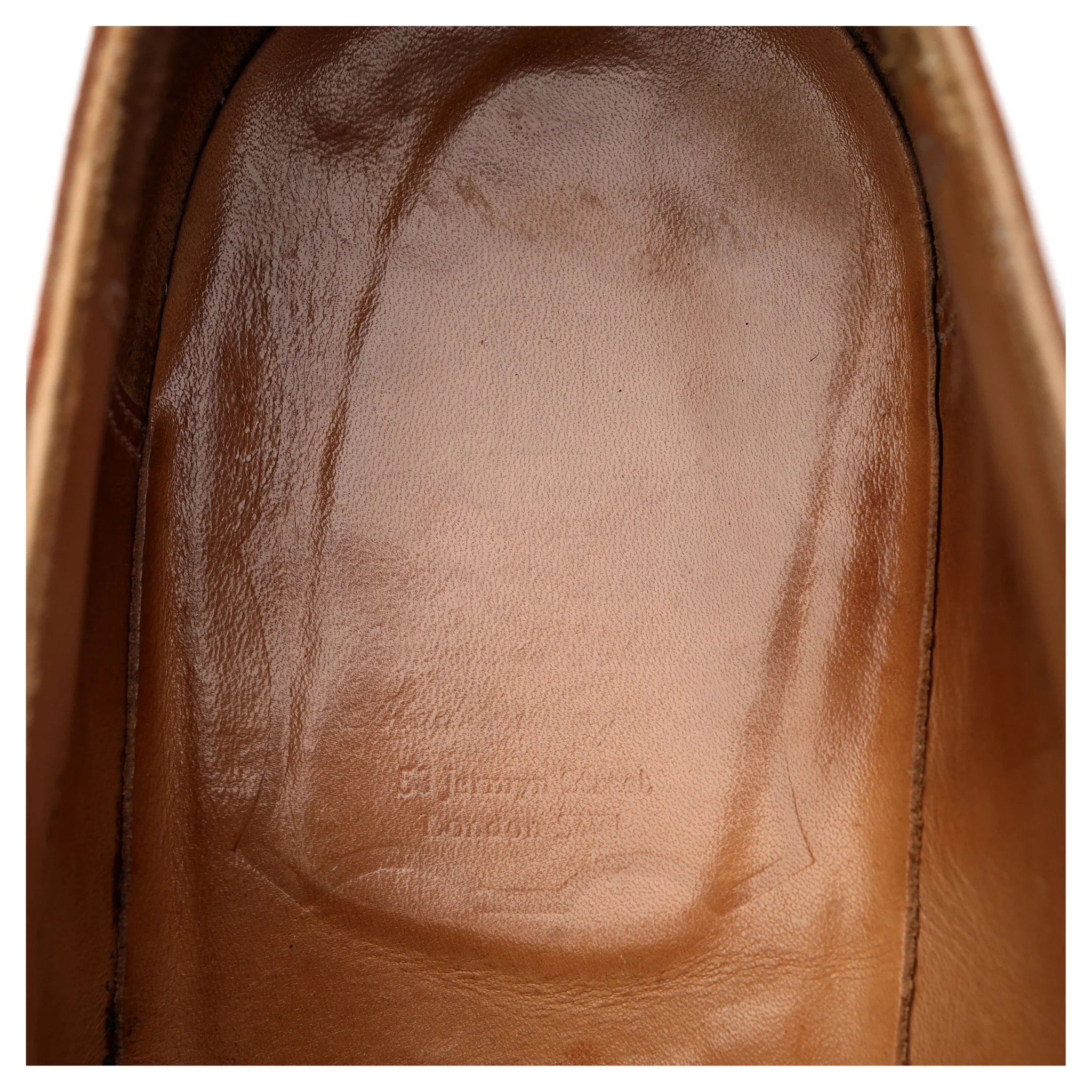 Tan Brown Leather Wholecut Oxford UK 10 E - Image 7