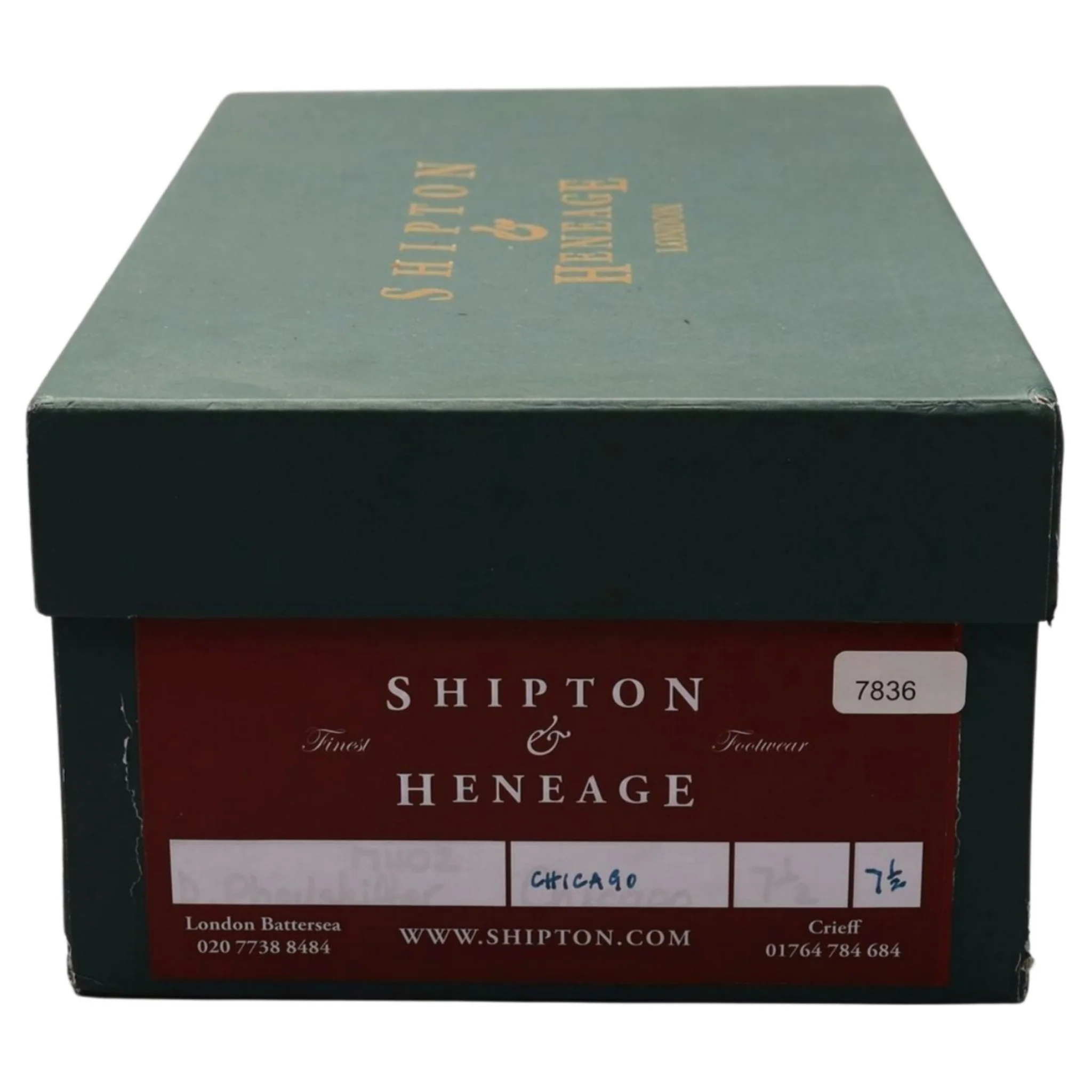 'Chicago' Black and White Leather Oxford Brogue UK 7.5 - Image 8