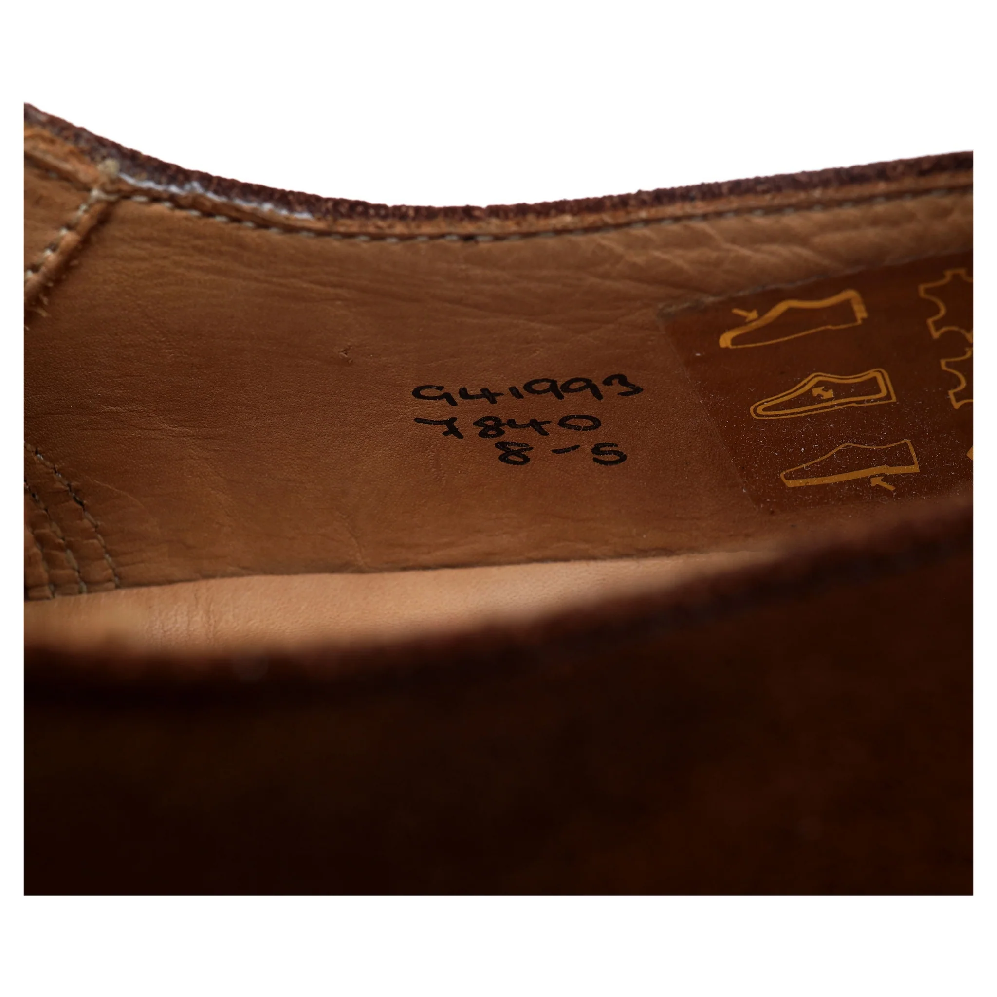 '7840' Snuff Brown Suede Derby UK 8 - Image 13