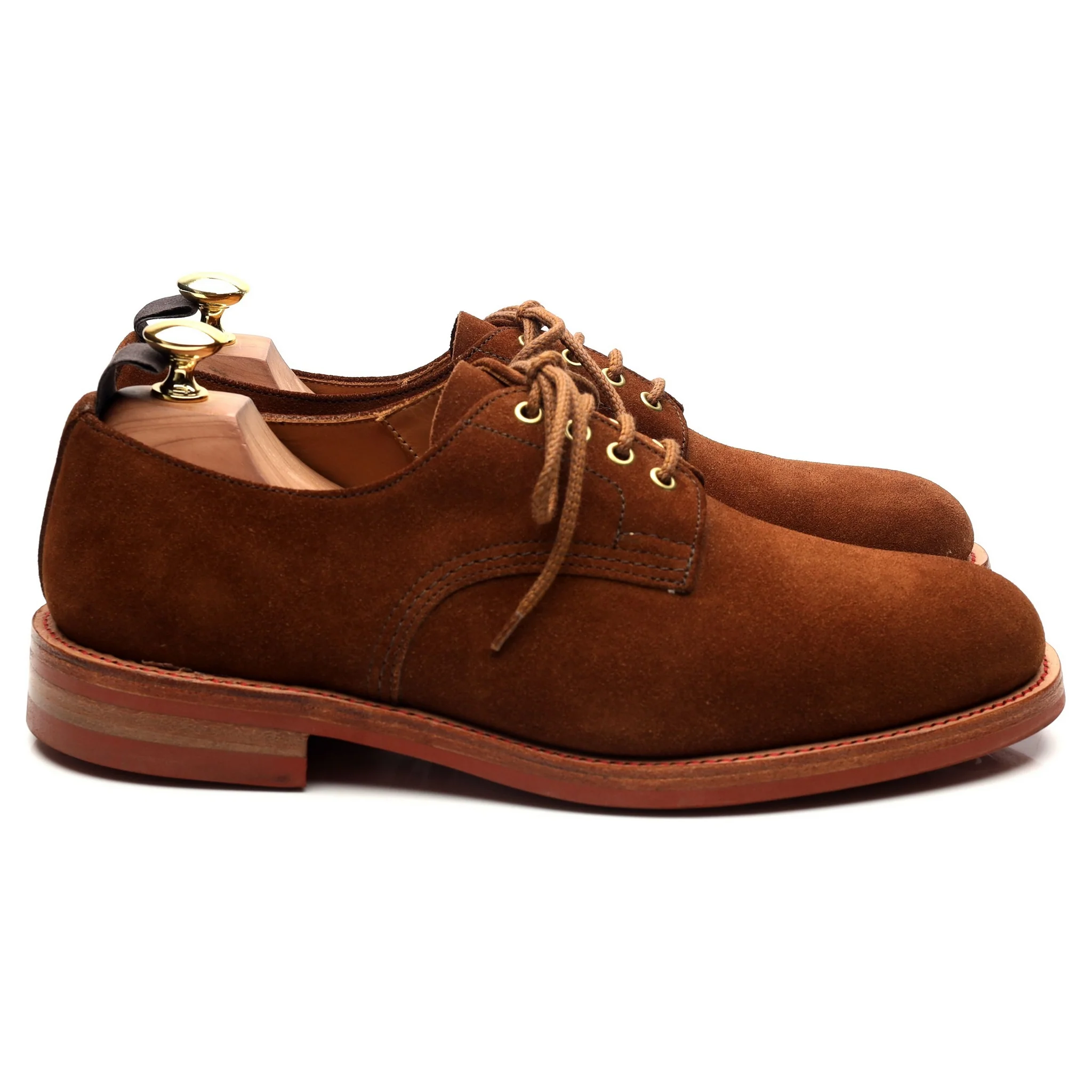 '7840' Snuff Brown Suede Derby UK 8 - Image 6