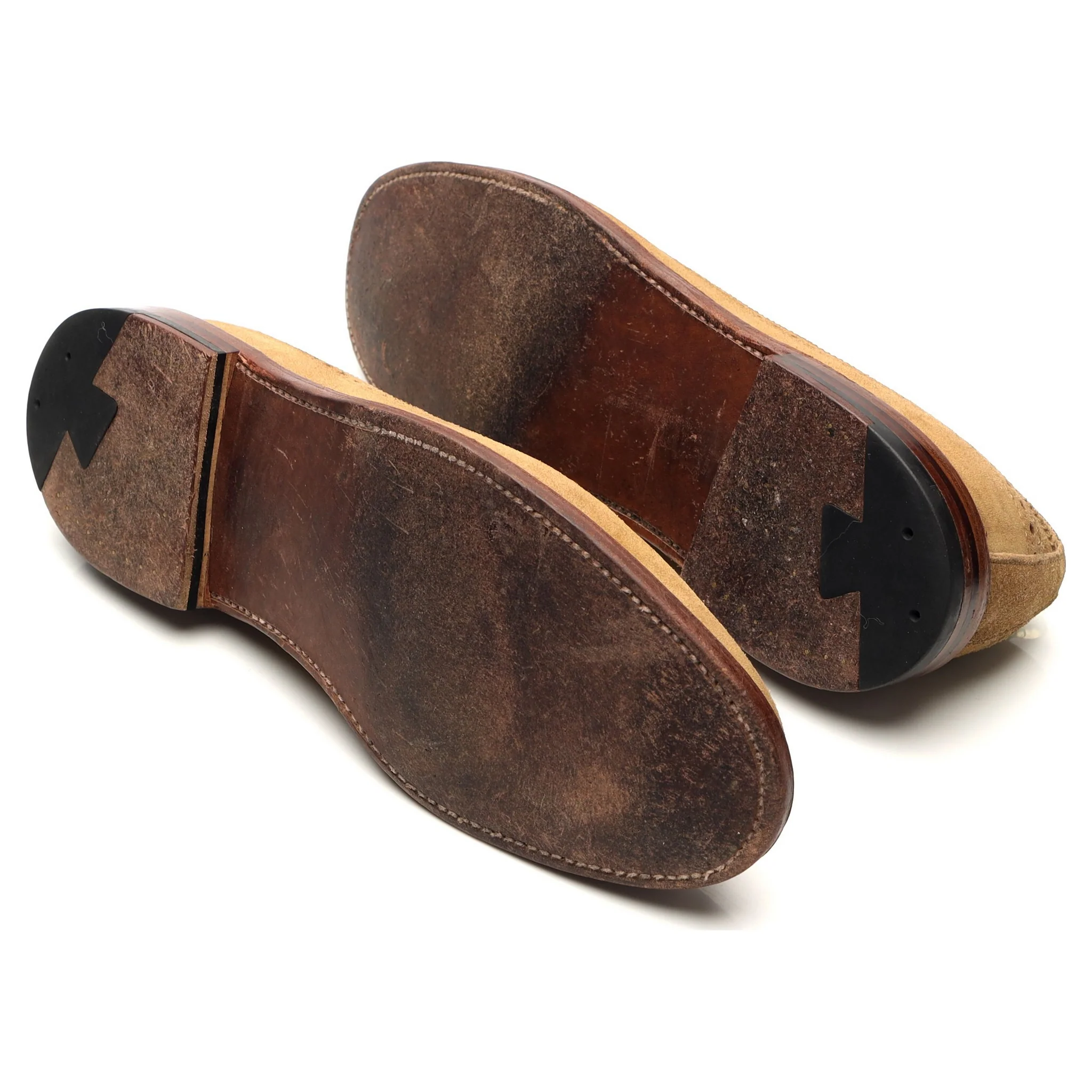 '87895F' Tan Brown Suede Derby Brogues UK 8.5 US 9.5 D - Image 5