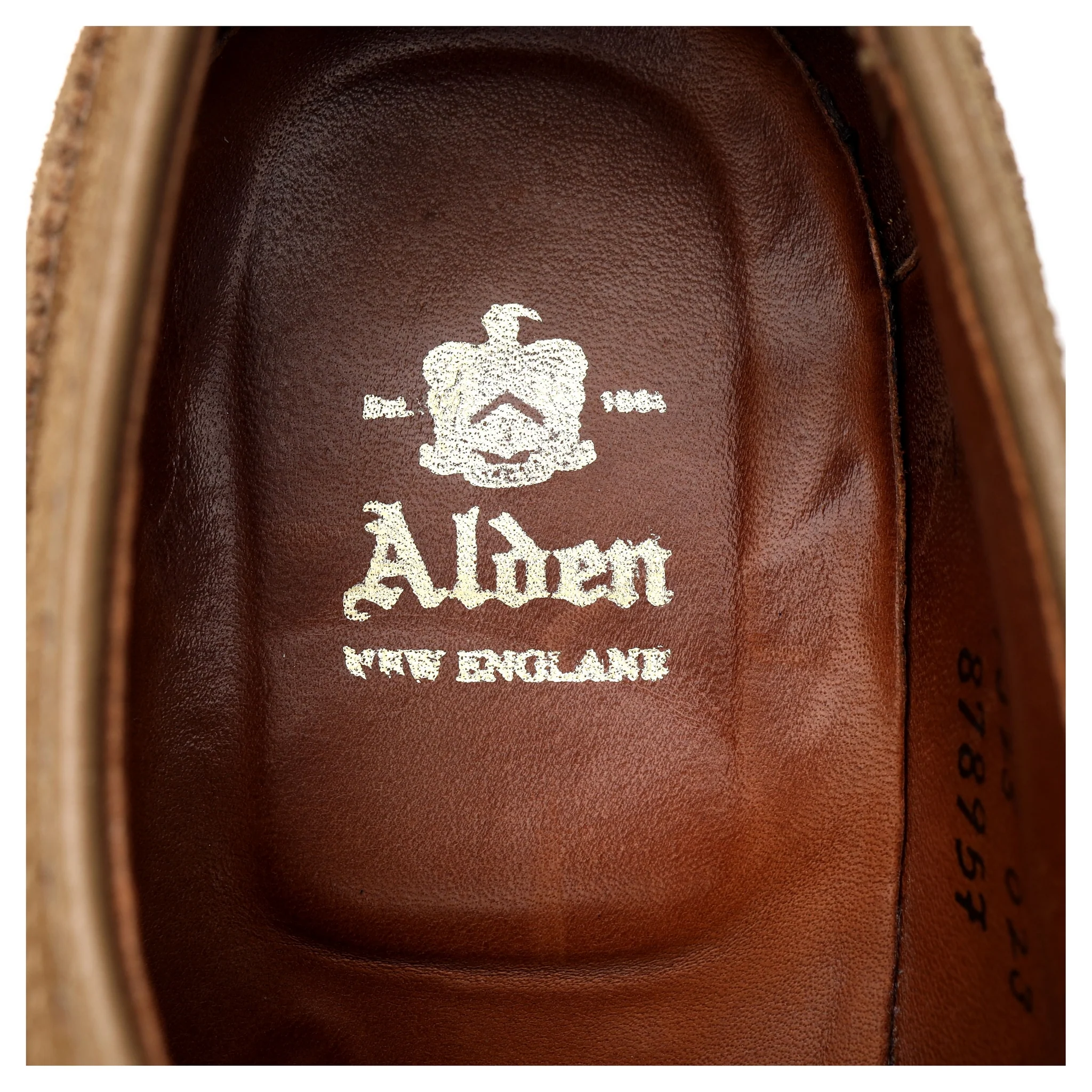 '87895F' Tan Brown Suede Derby Brogues UK 8.5 US 9.5 D - Image 6