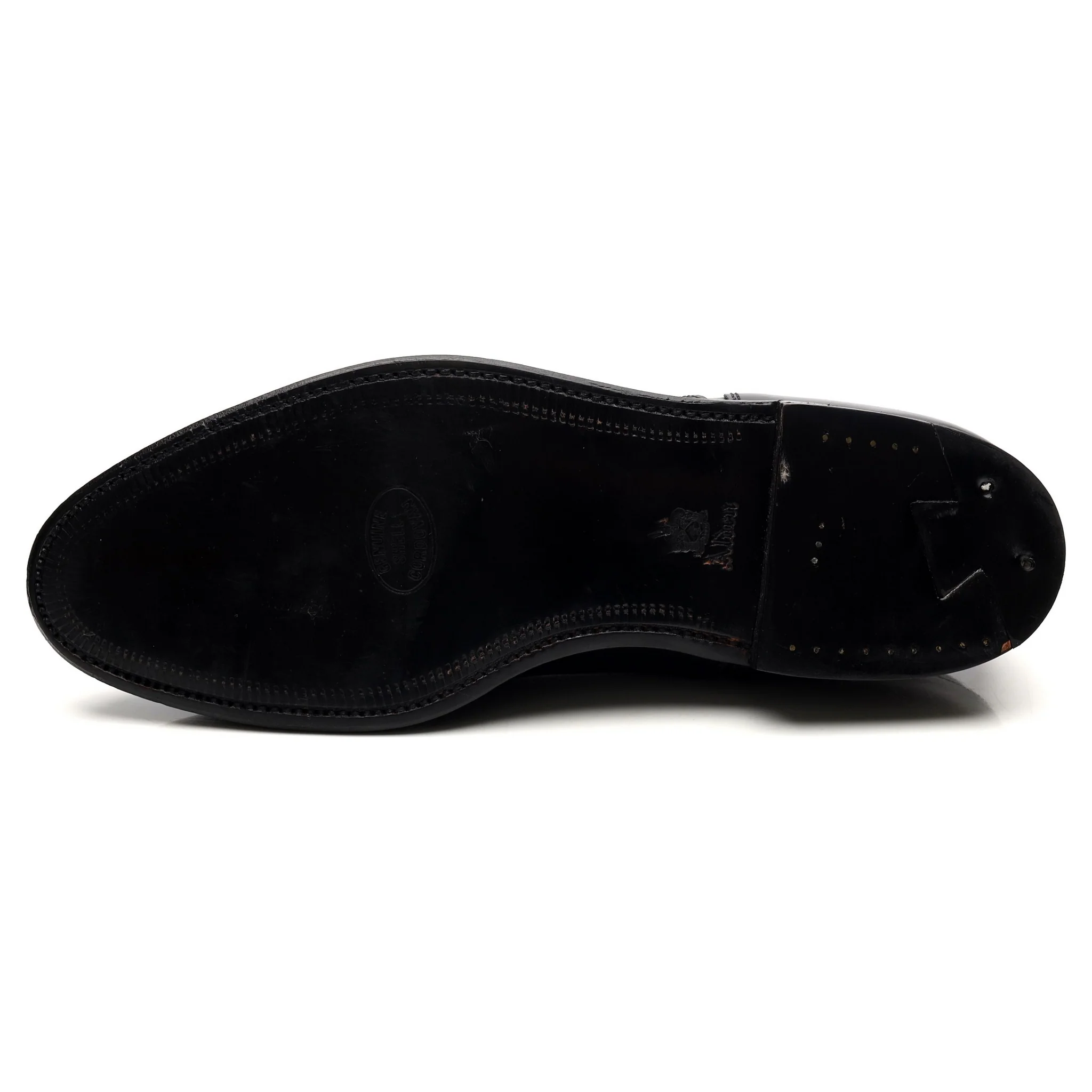 '5183' Black Cordovan Leather Oxford UK 8 US 8.5 - Image 10