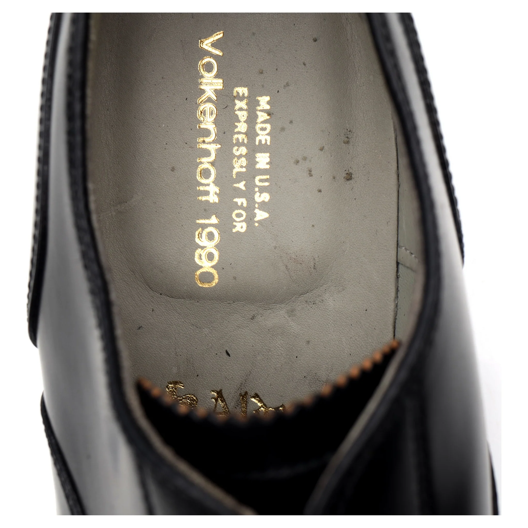 '5183' Black Cordovan Leather Oxford UK 8 US 8.5 - Image 12