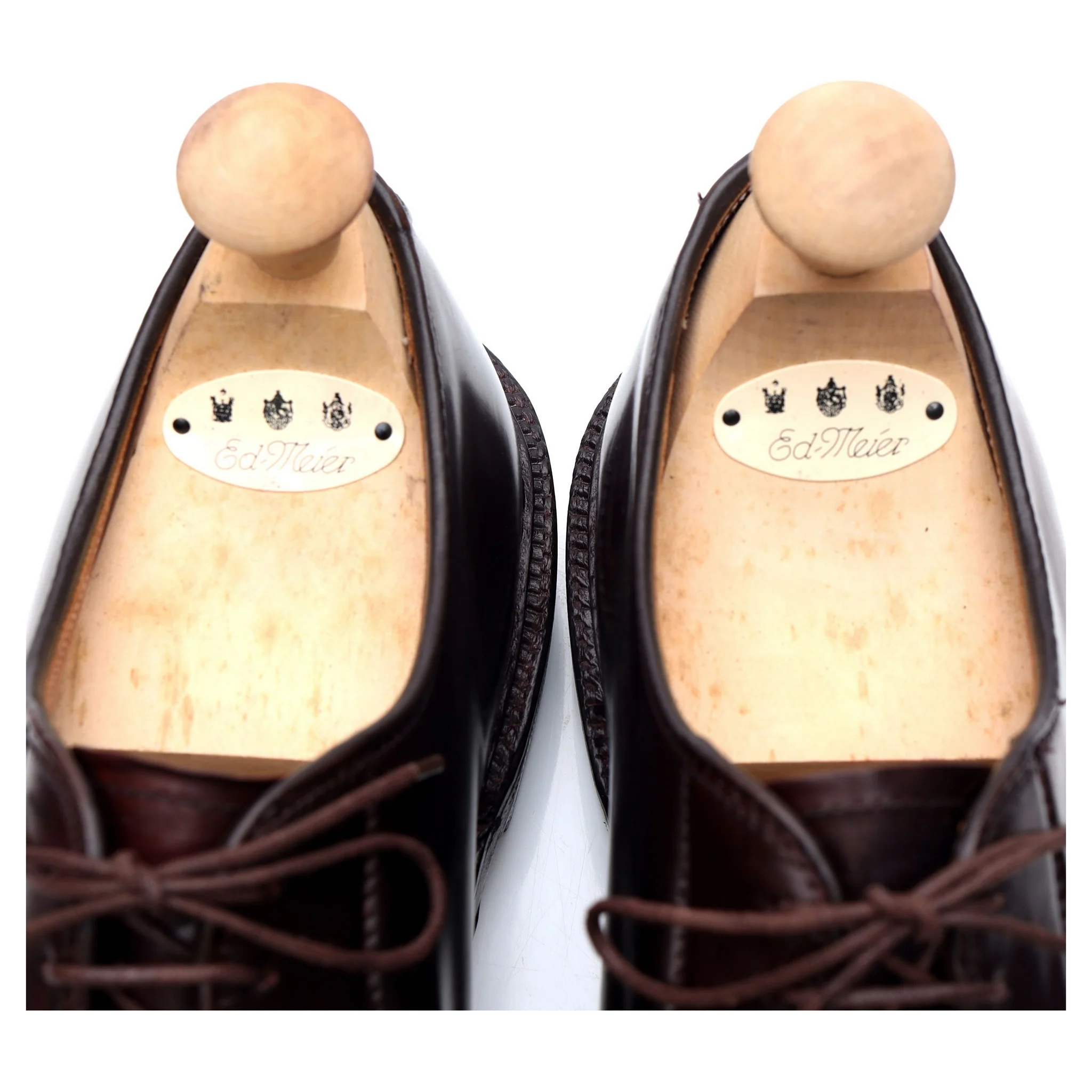 '990' Burgundy Cordovan Leather Derby UK 8 US 8.5 - Image 10