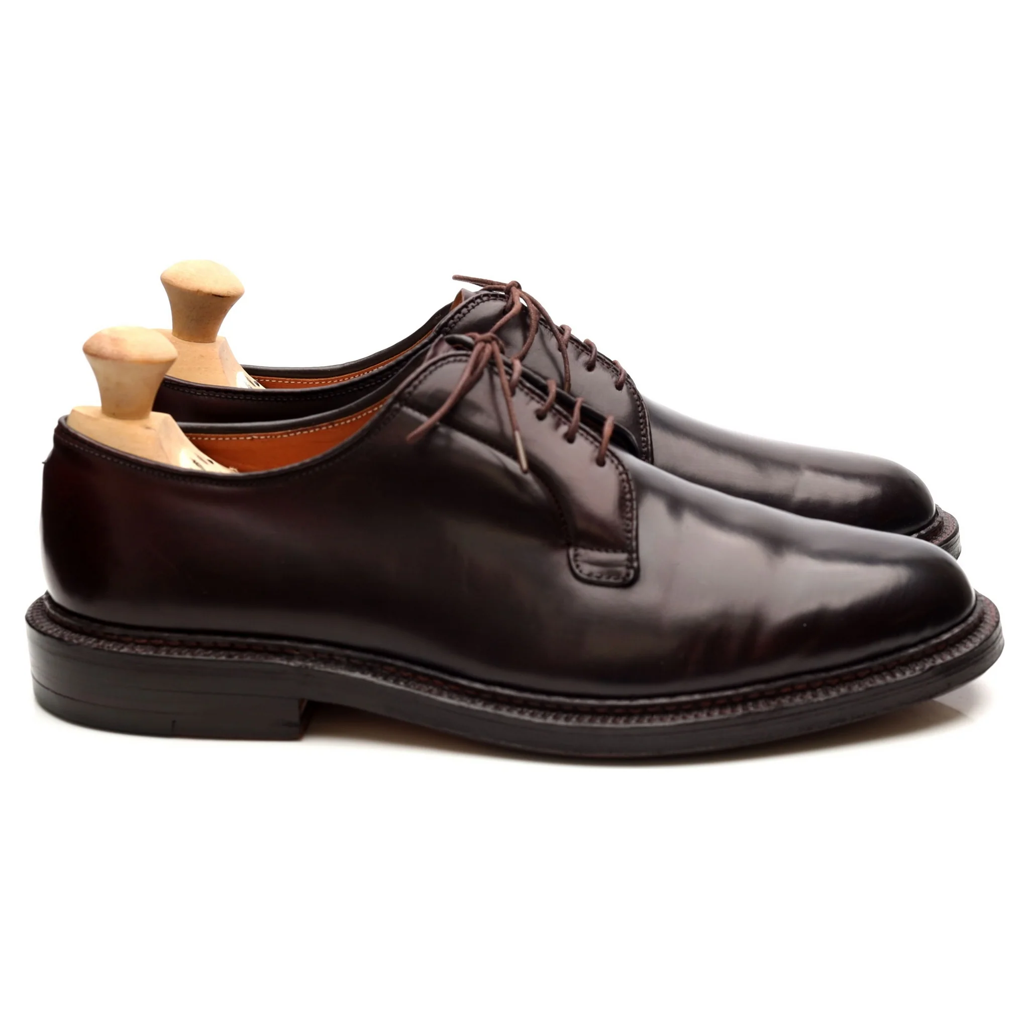 '990' Burgundy Cordovan Leather Derby UK 8 US 8.5 - Image 6