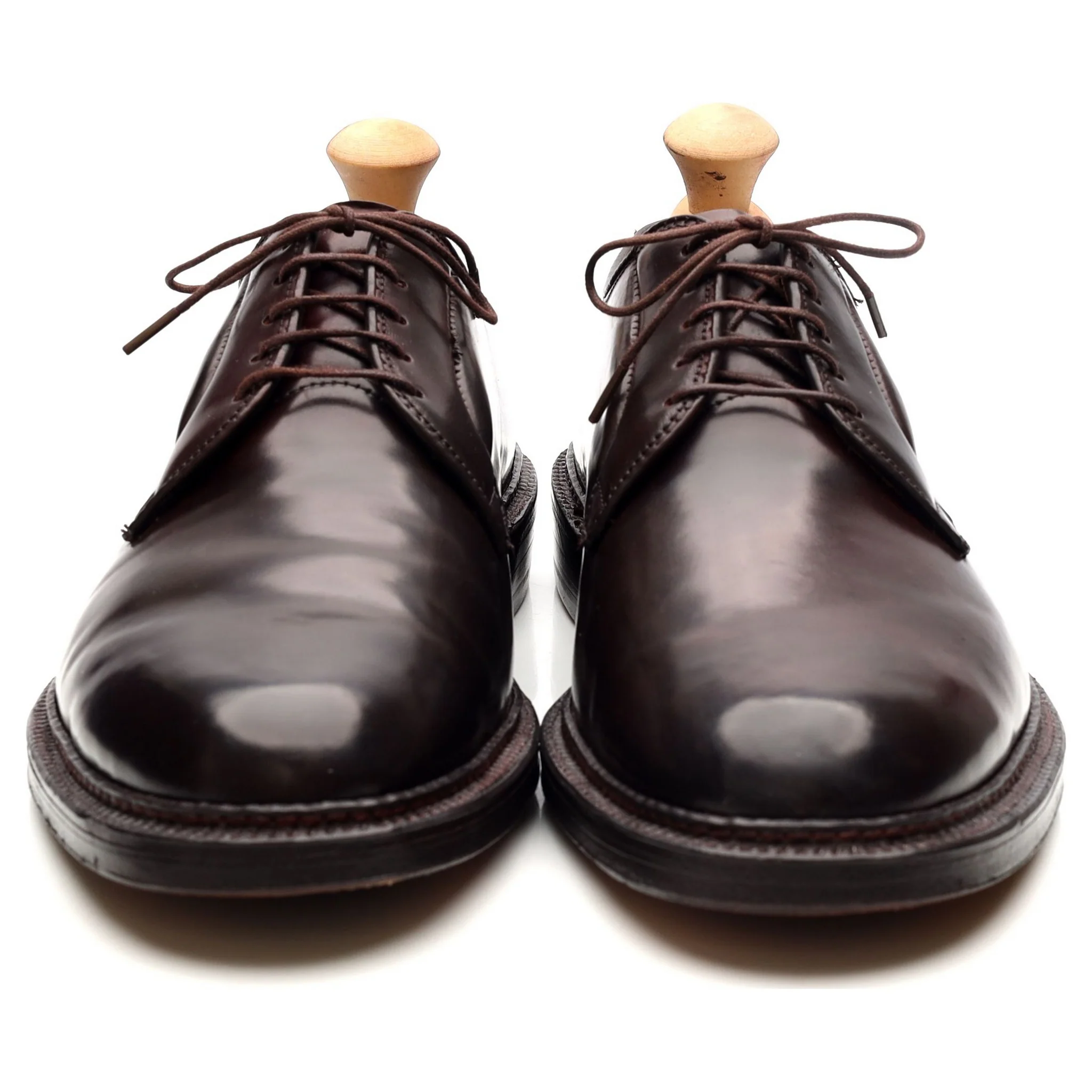 '990' Burgundy Cordovan Leather Derby UK 8 US 8.5 - Image 8