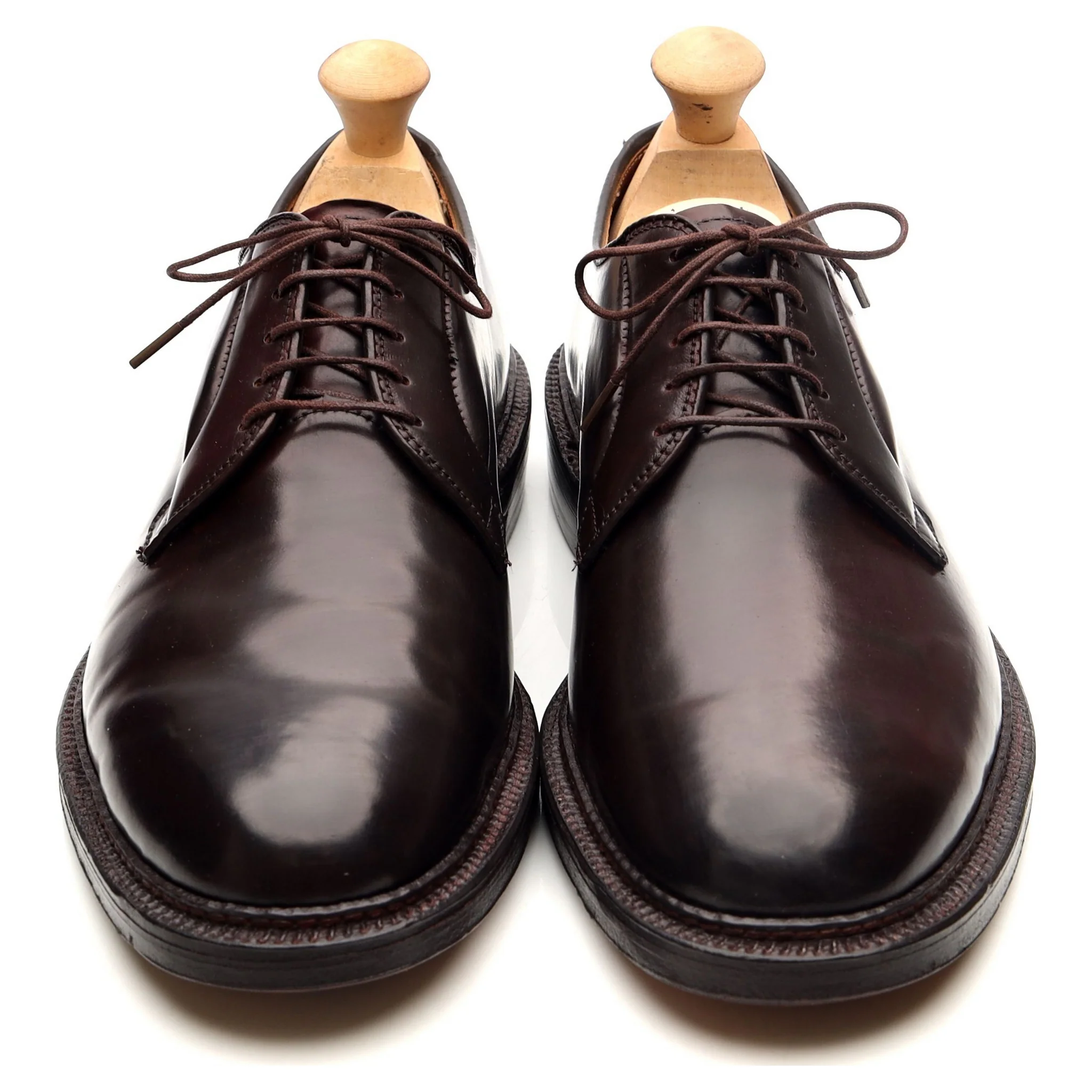 '990' Burgundy Cordovan Leather Derby UK 8 US 8.5 - Image 9