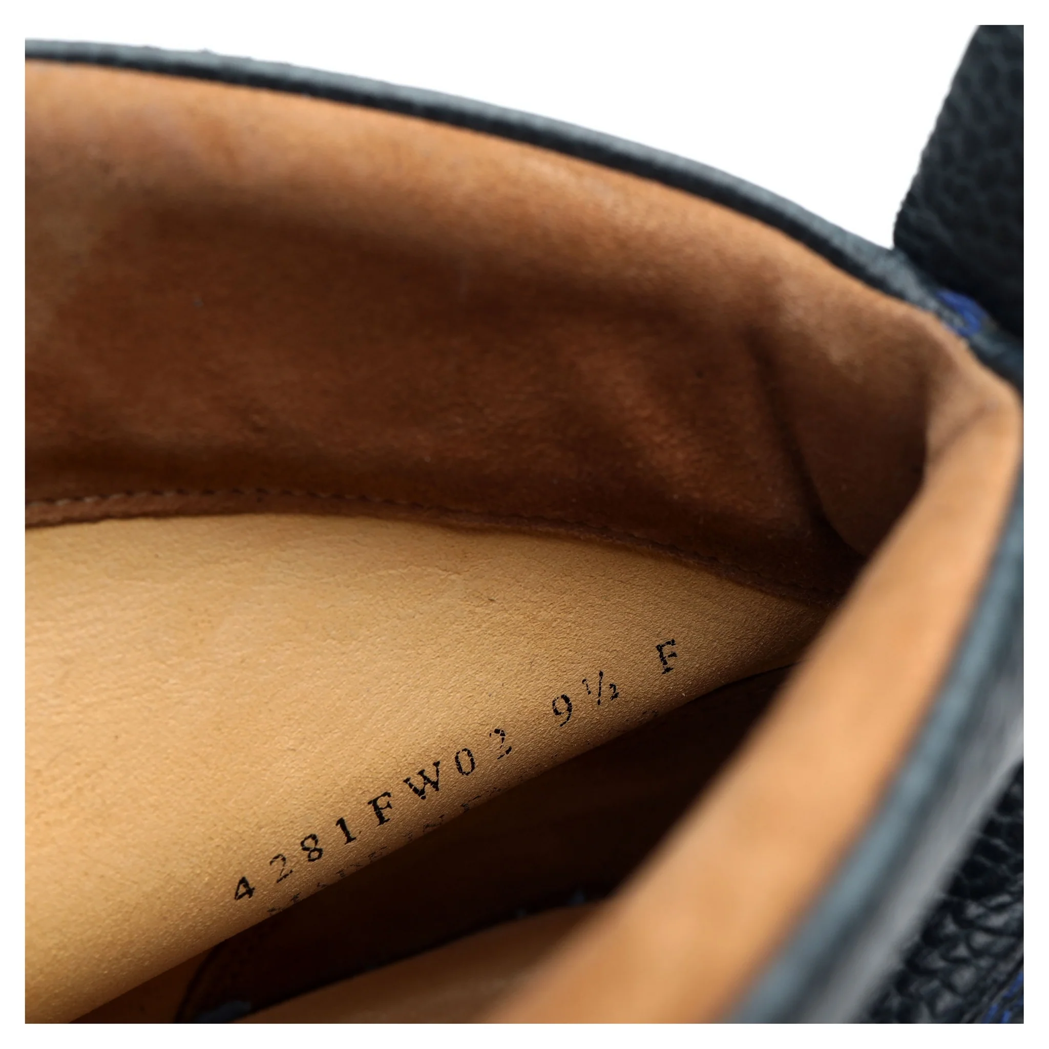 'Glencoe' Navy Blue Leather Hiker Boots UK 9.5 F - Image 13