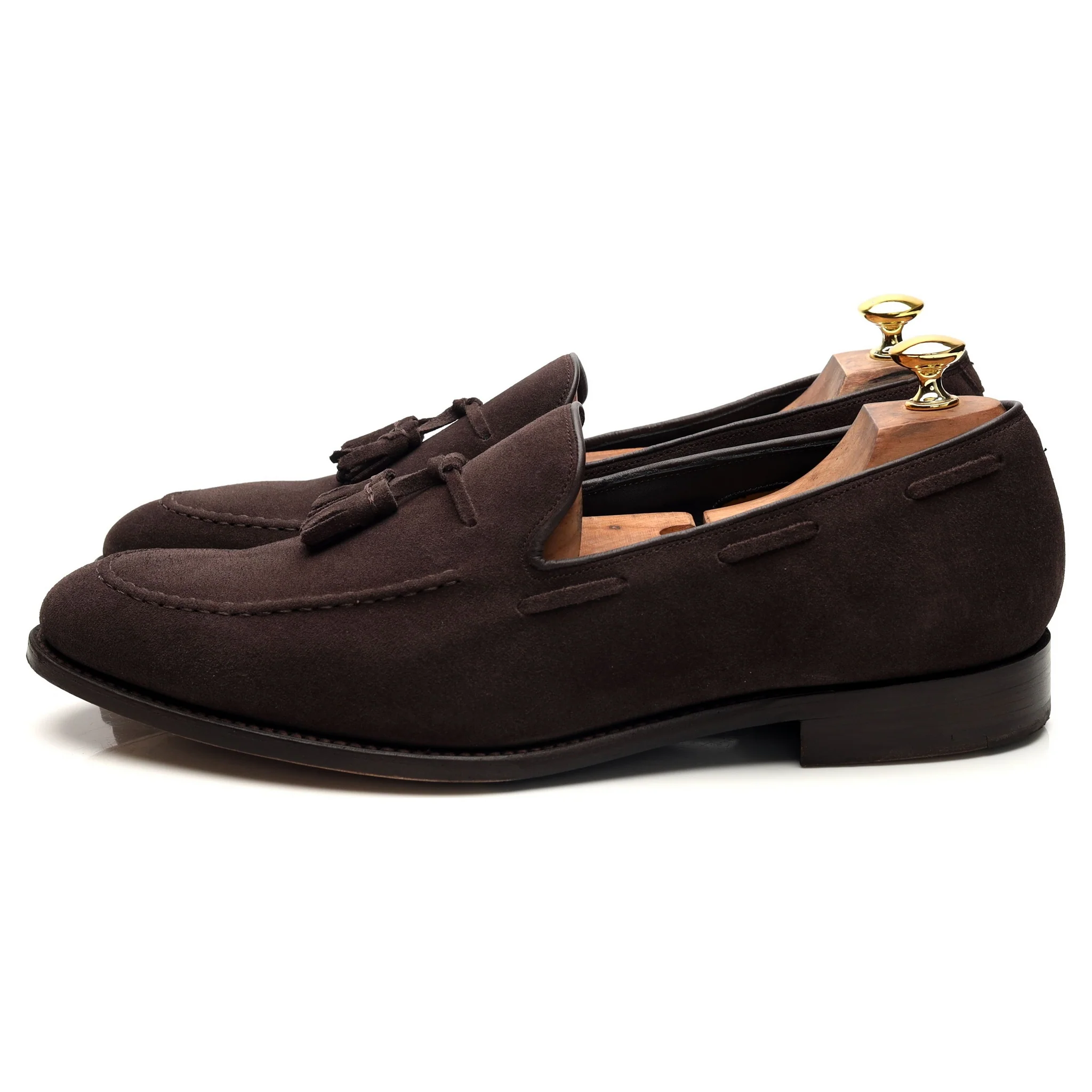 'Battersea' Brown Suede Loafers UK 11 F - Image 3