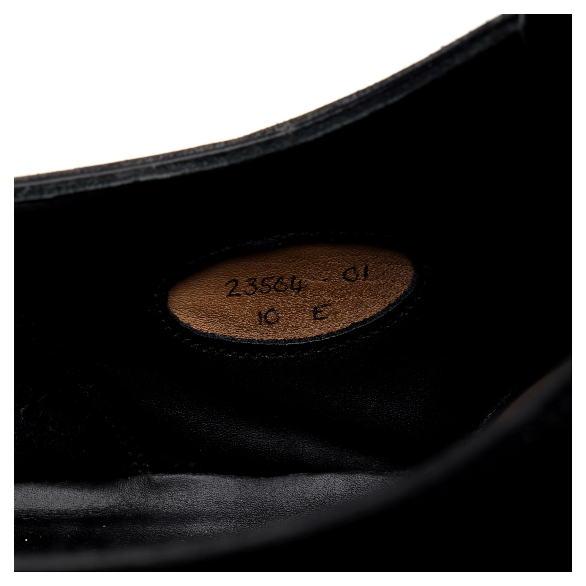 Black Leather Oxford Brogues UK 10 E - Image 8