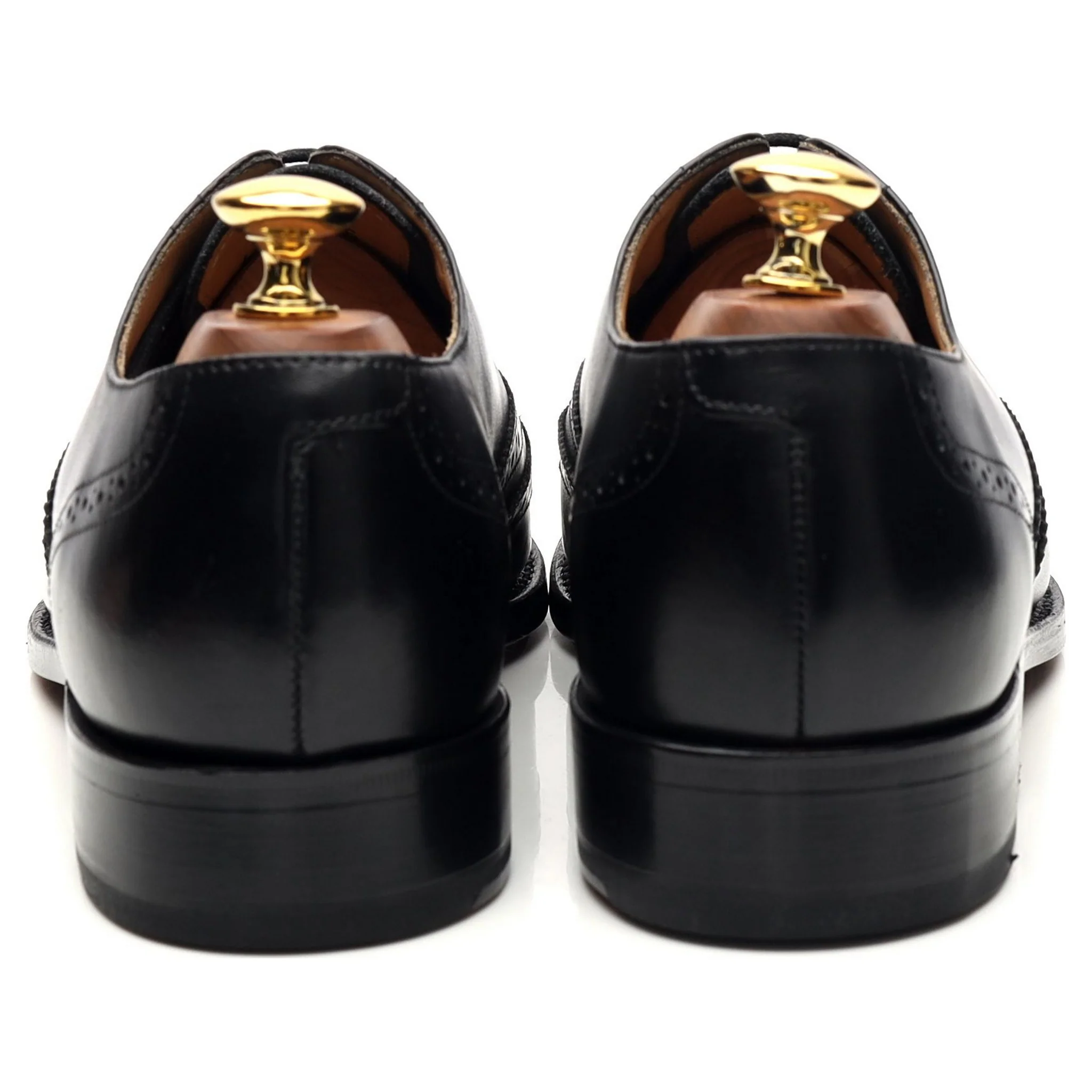 'Glasgow' Black Leather Oxford Brogues UK 6 G - Image 4