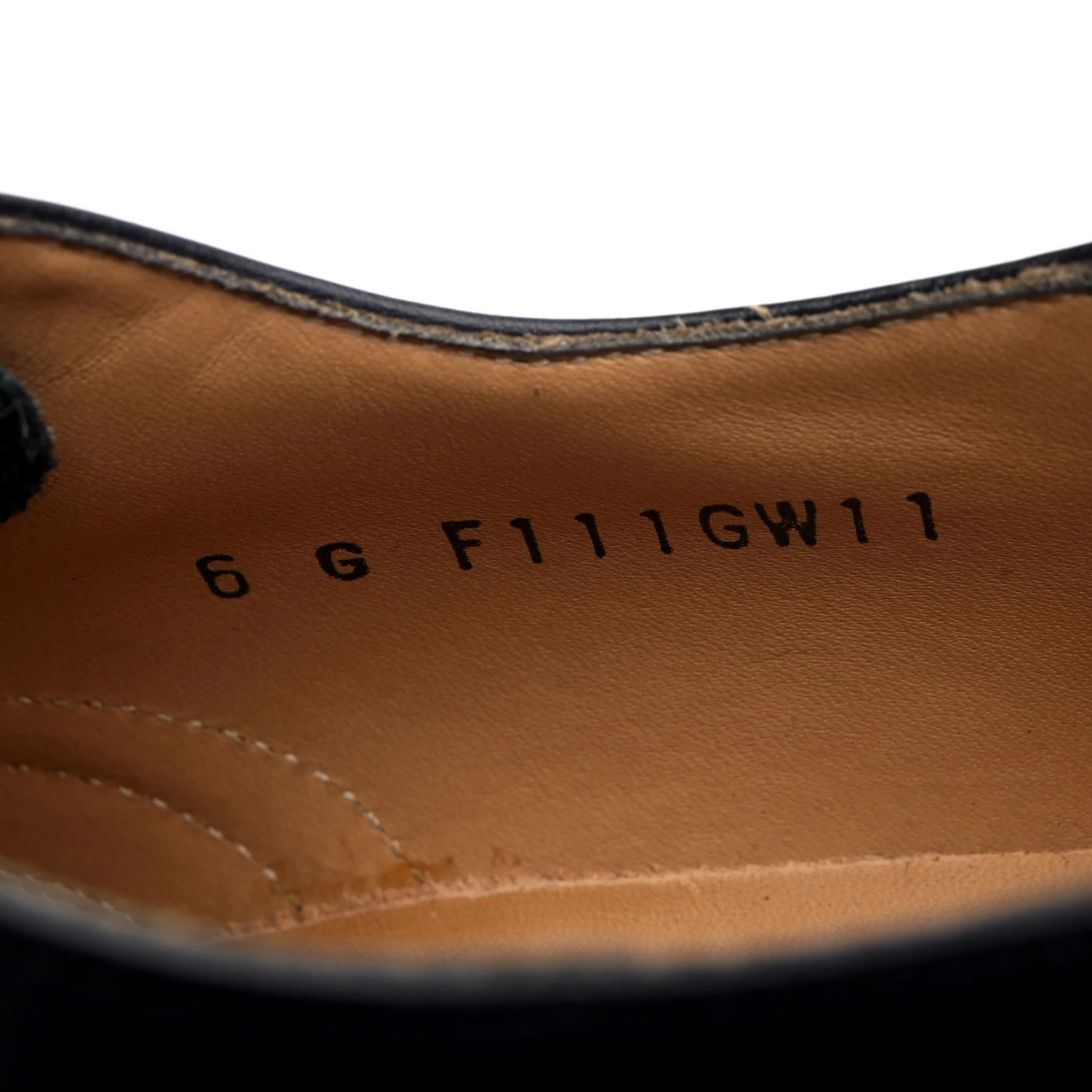 'Glasgow' Black Leather Oxford Brogues UK 6 G - Image 7