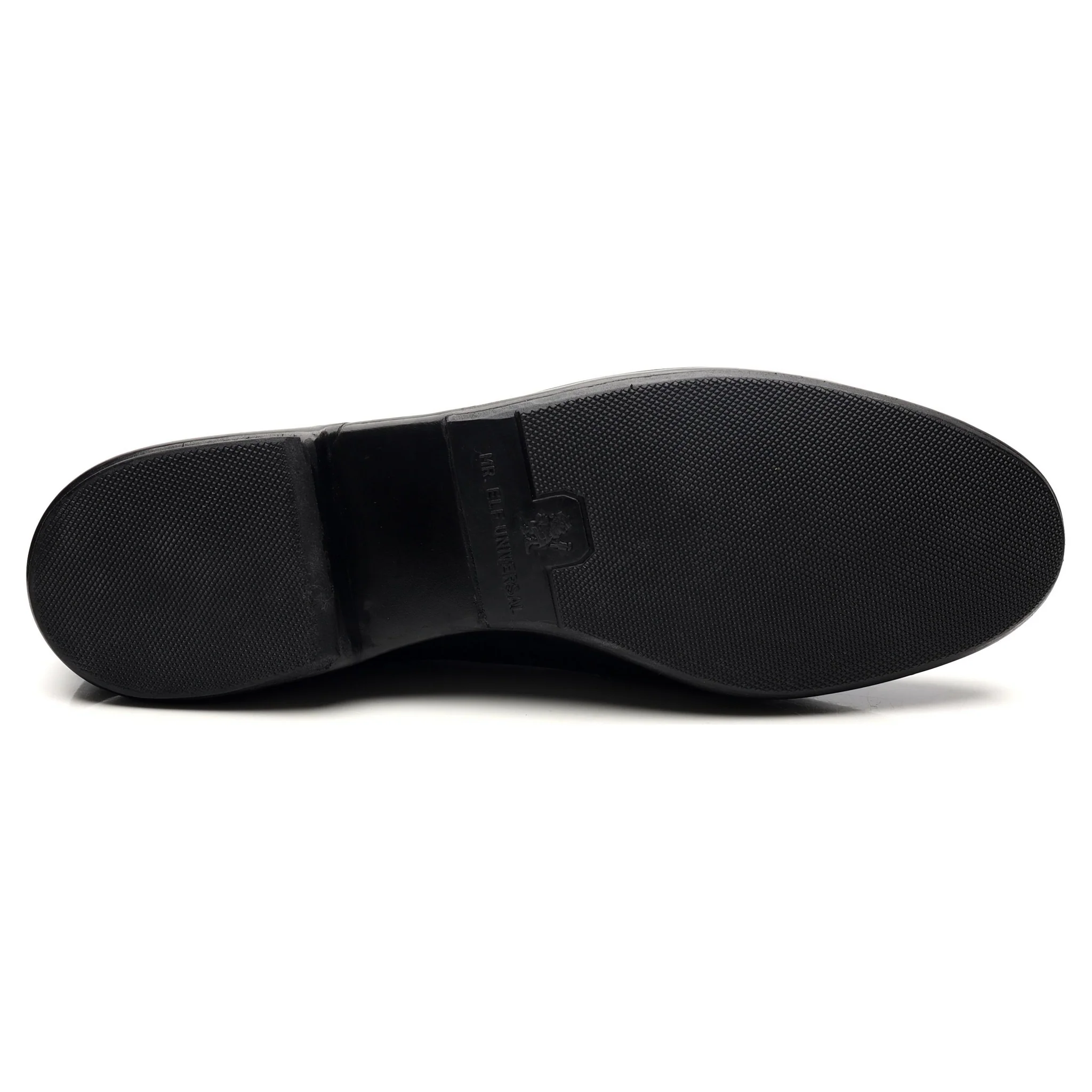 'Mr. Casual' Black Leather Slip On Belgian Loafers UK 10 US 11 - Image 11