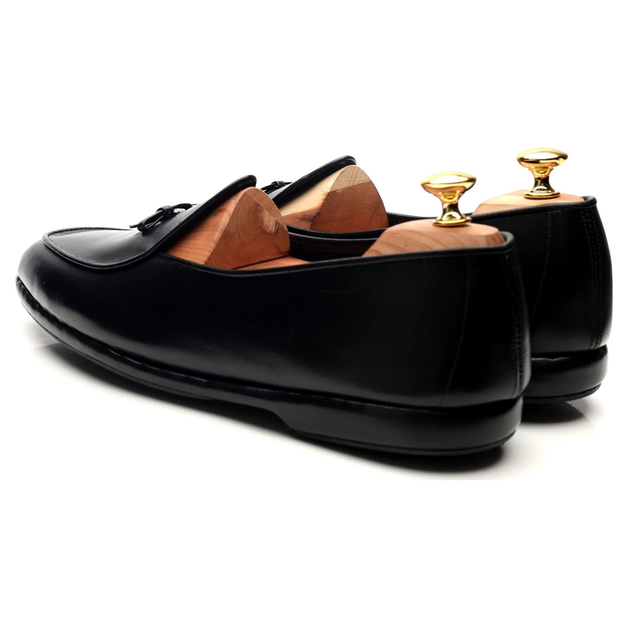 'Mr. Casual' Black Leather Slip On Belgian Loafers UK 10 US 11 - Image 3