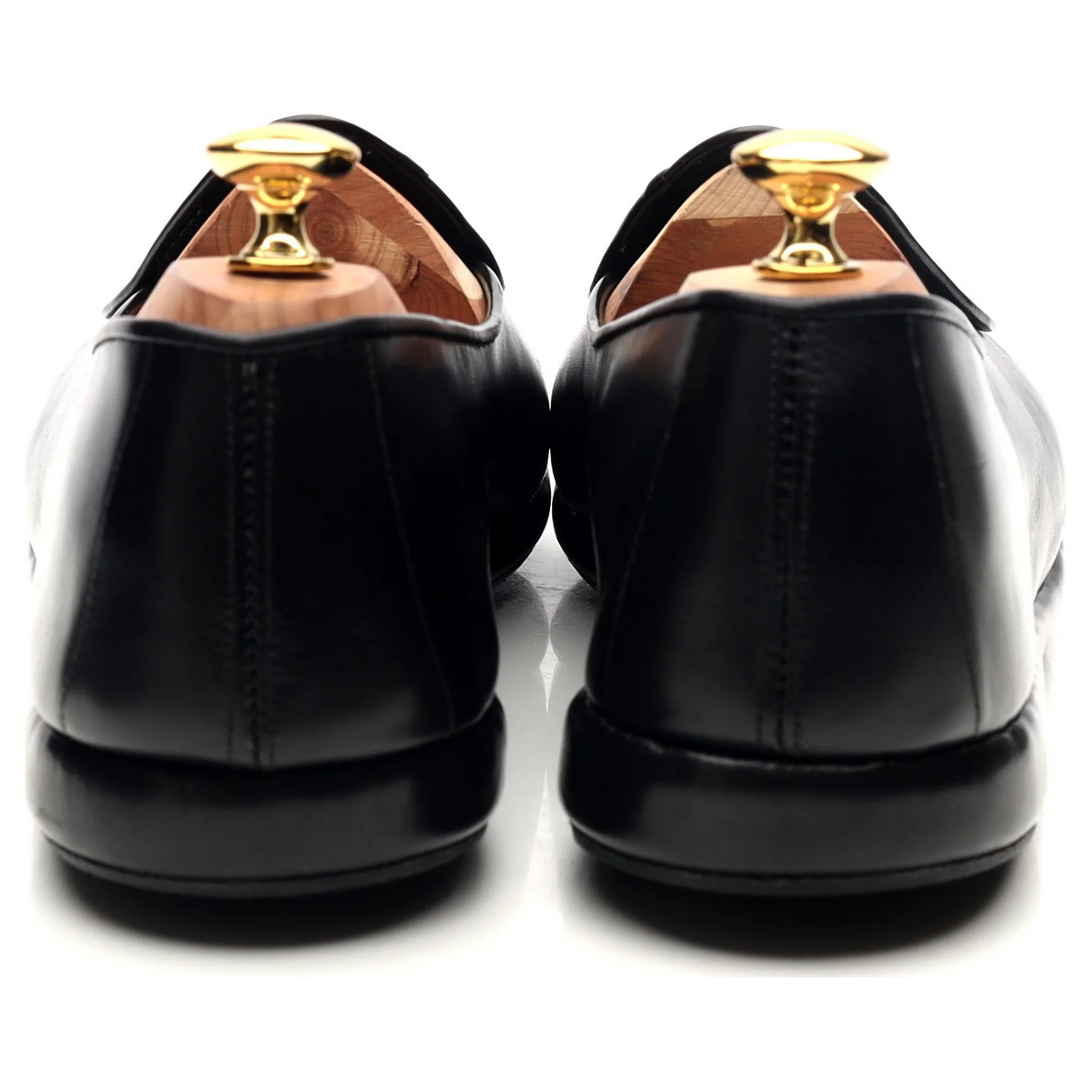 'Mr. Casual' Black Leather Slip On Belgian Loafers UK 10 US 11 - Image 4