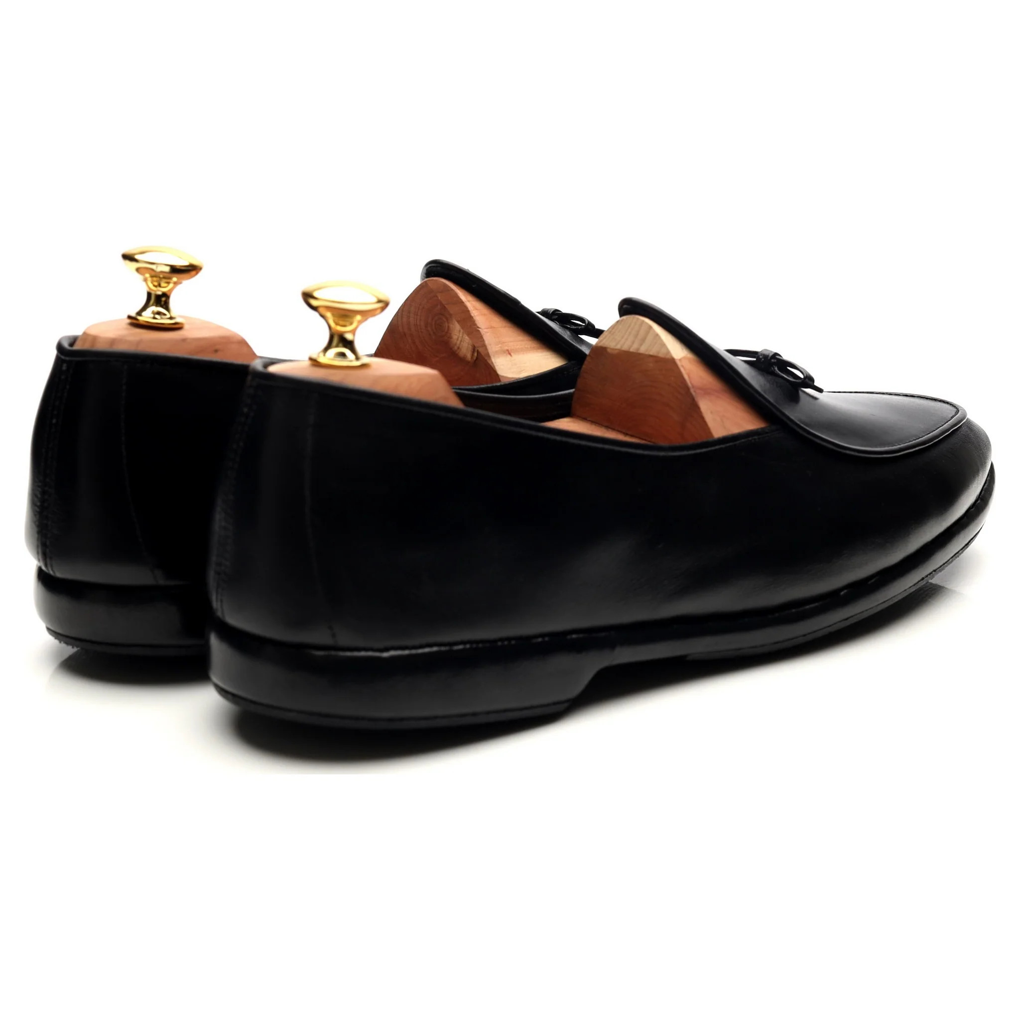 'Mr. Casual' Black Leather Slip On Belgian Loafers UK 10 US 11 - Image 5