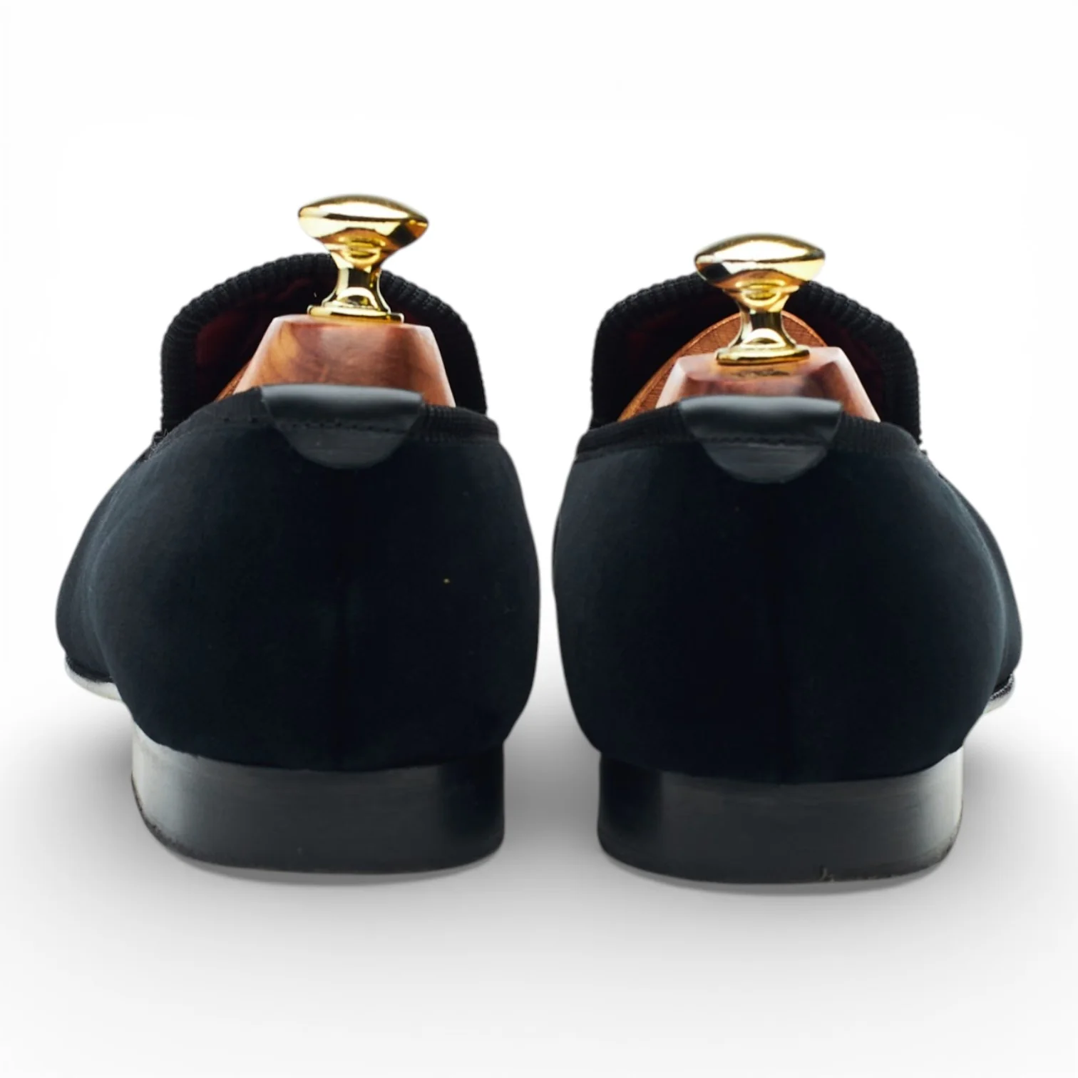 'Albert' Black Velvet Slippers UK 7.5 - Image 4