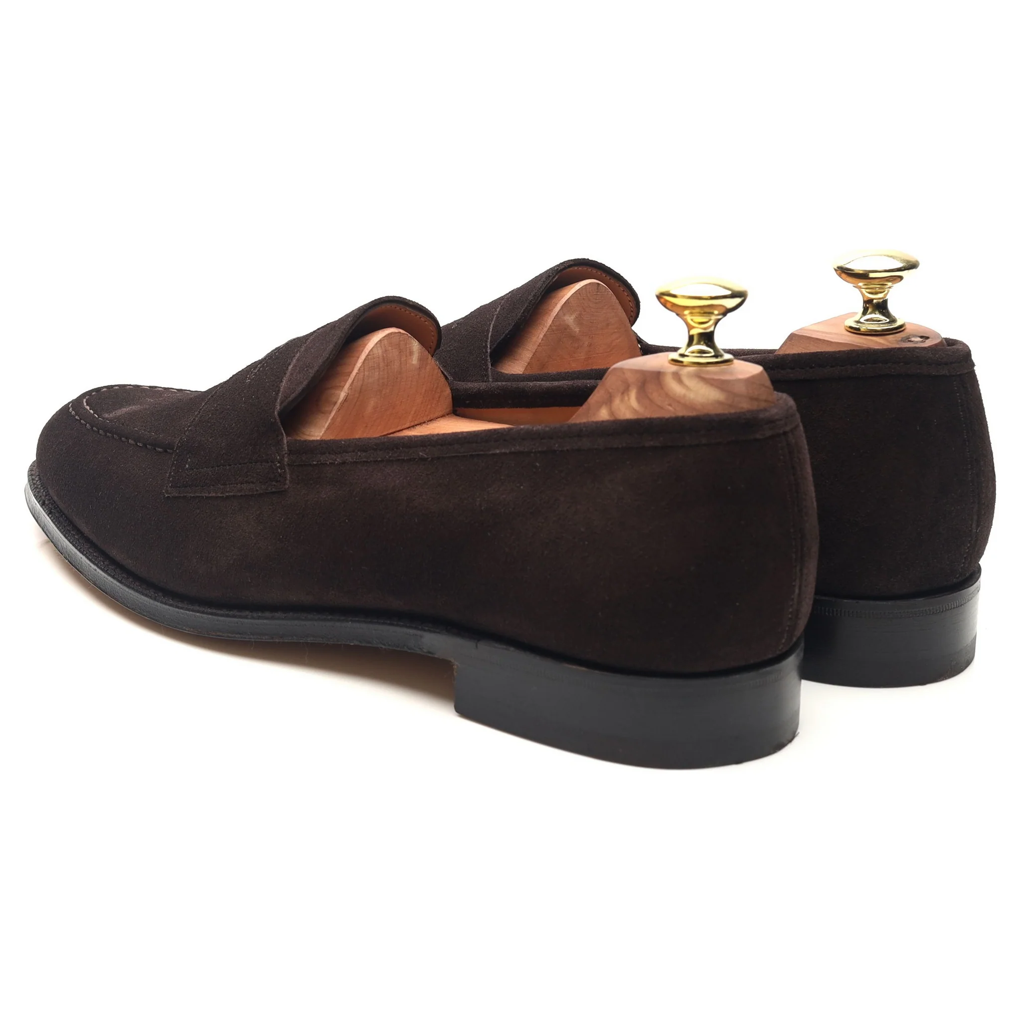 'Ebury' Dark Brown Suede Loafers UK 7.5 F - Image 3