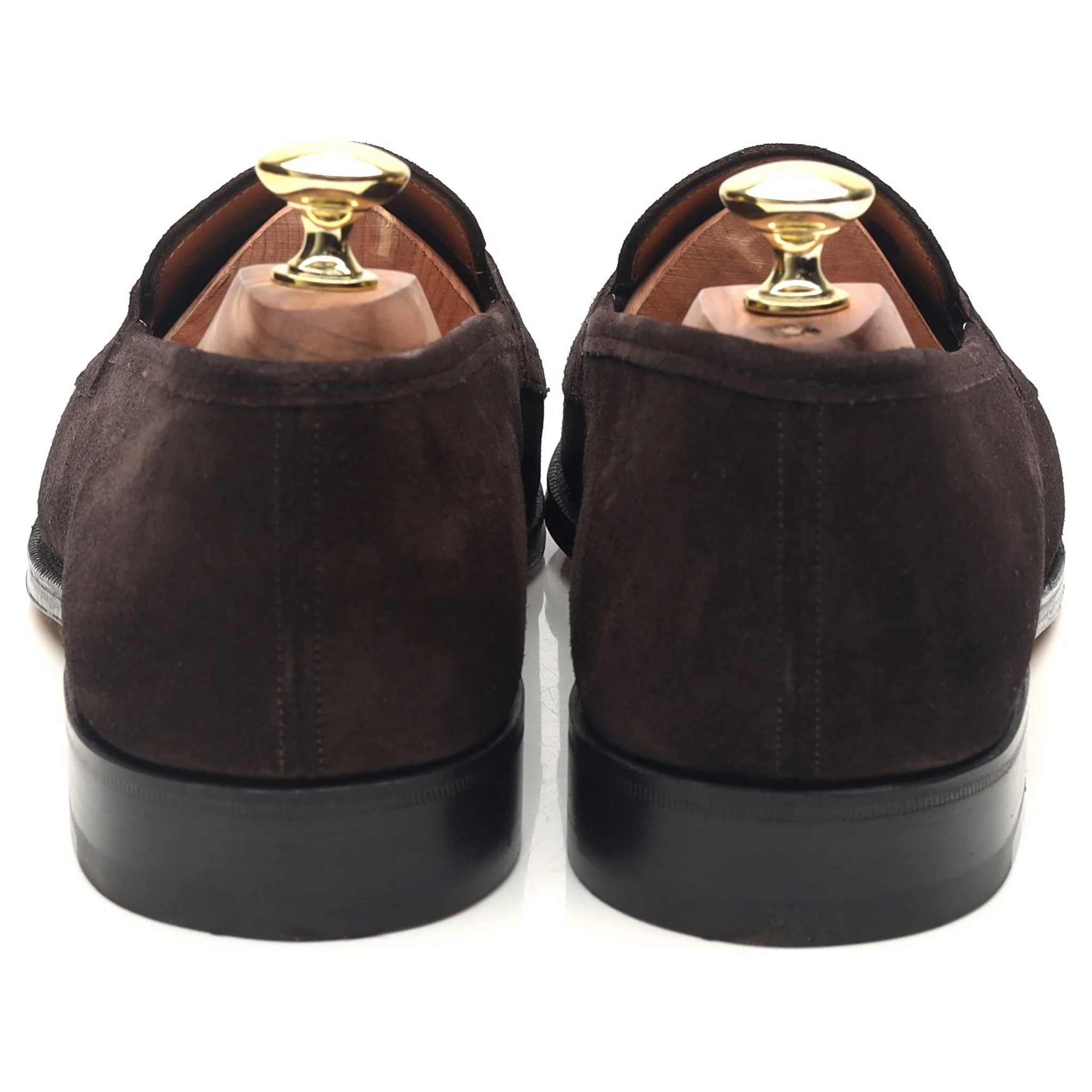 'Ebury' Dark Brown Suede Loafers UK 7.5 F - Image 4