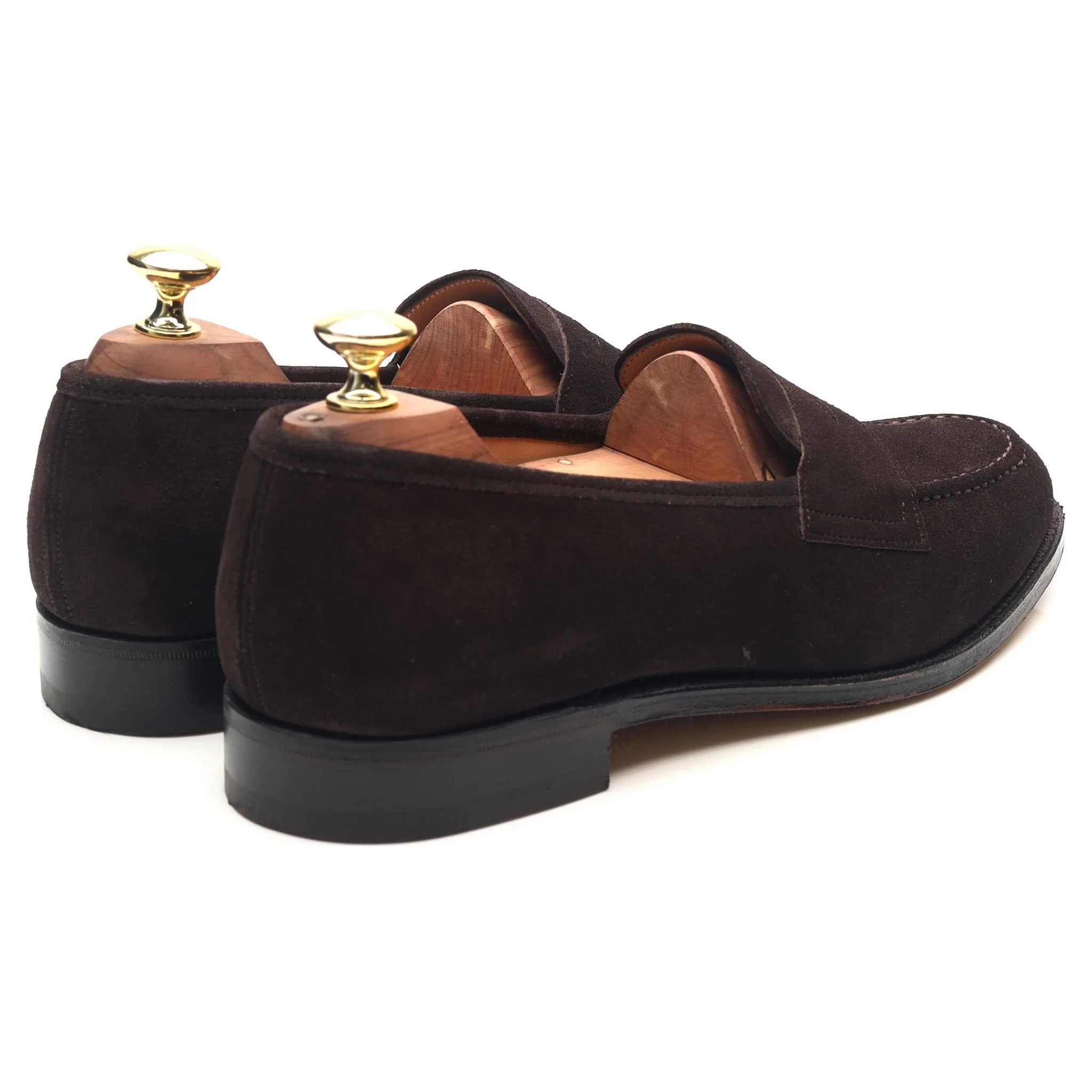 'Ebury' Dark Brown Suede Loafers UK 7.5 F - Image 5