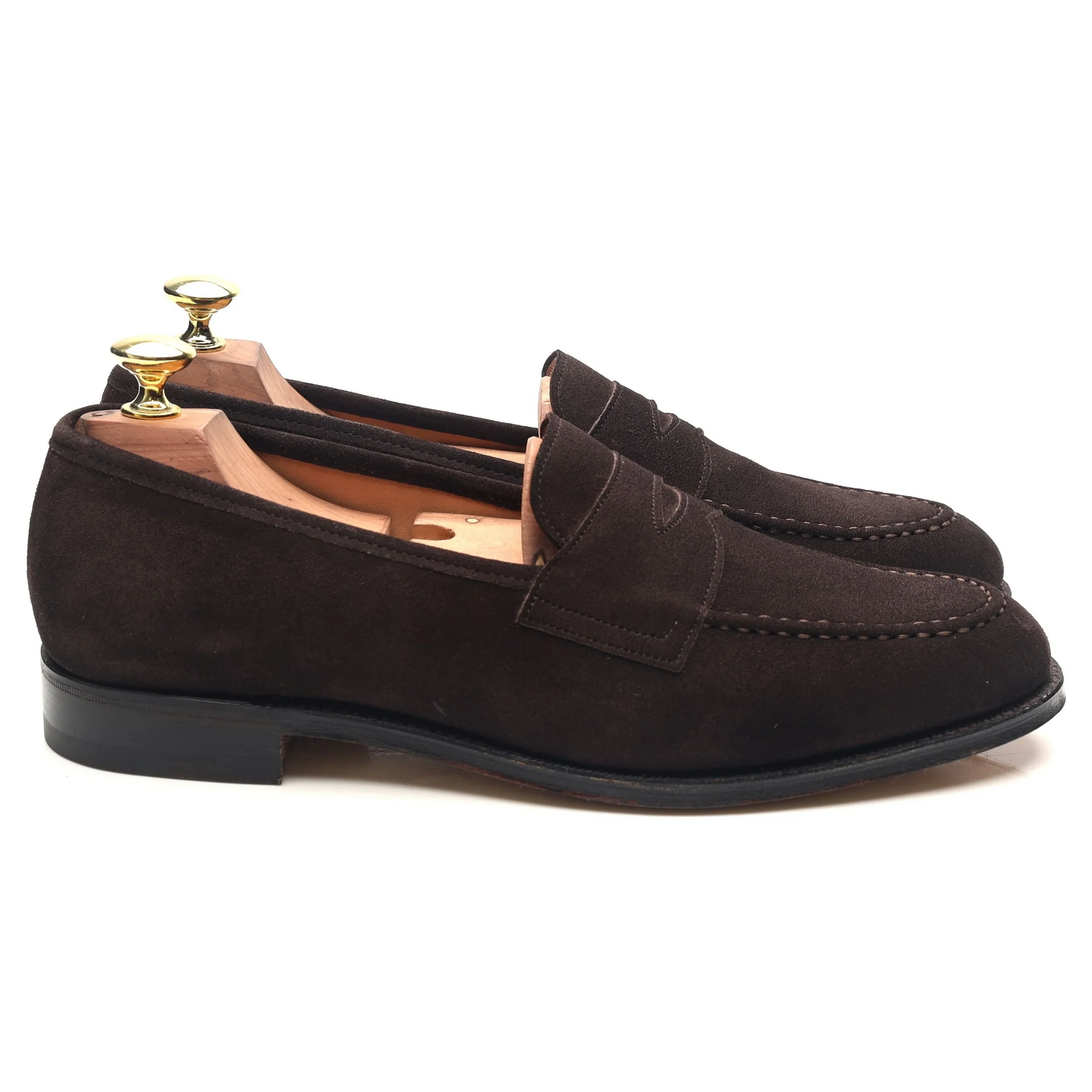 'Ebury' Dark Brown Suede Loafers UK 7.5 F - Image 6