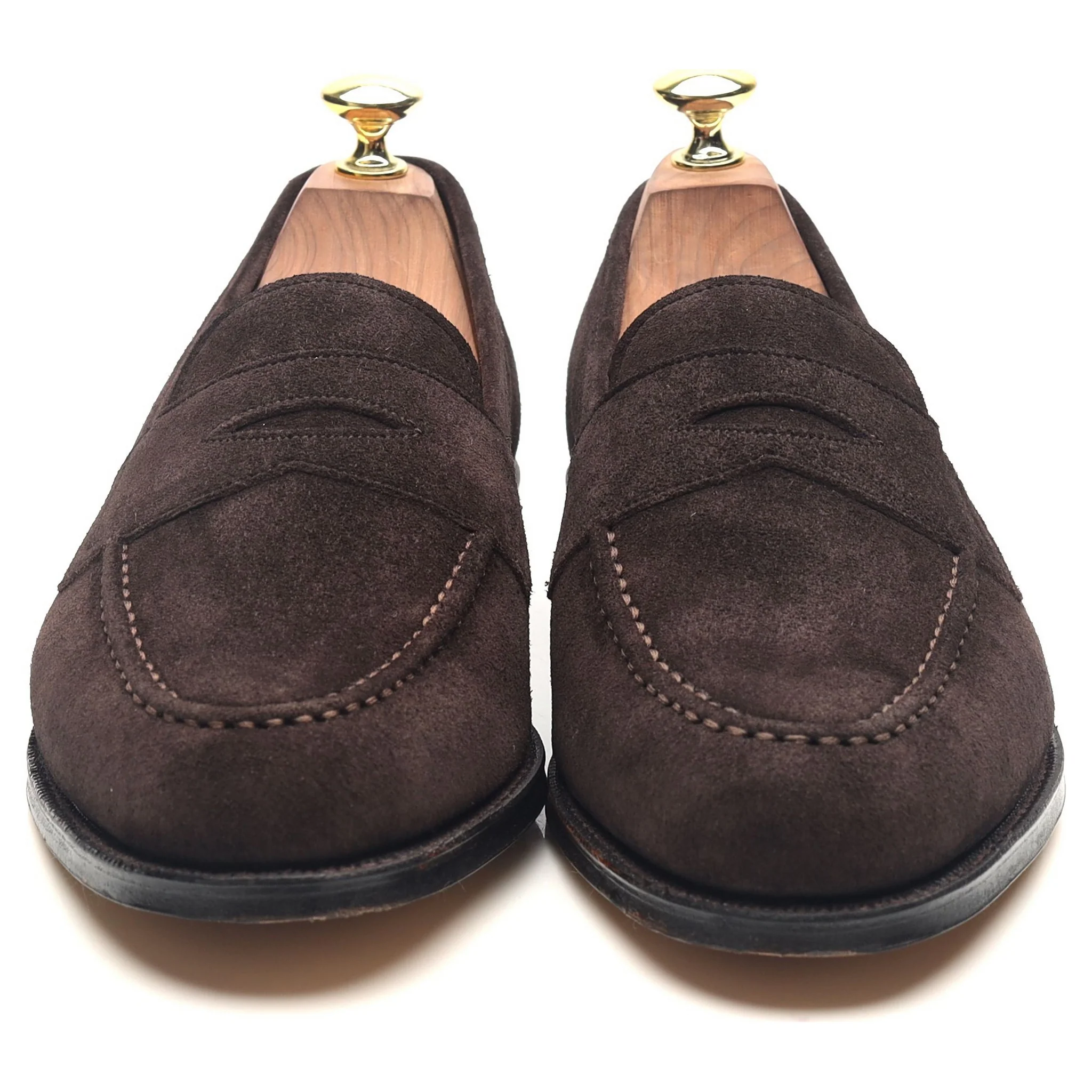 'Ebury' Dark Brown Suede Loafers UK 7.5 F - Image 8