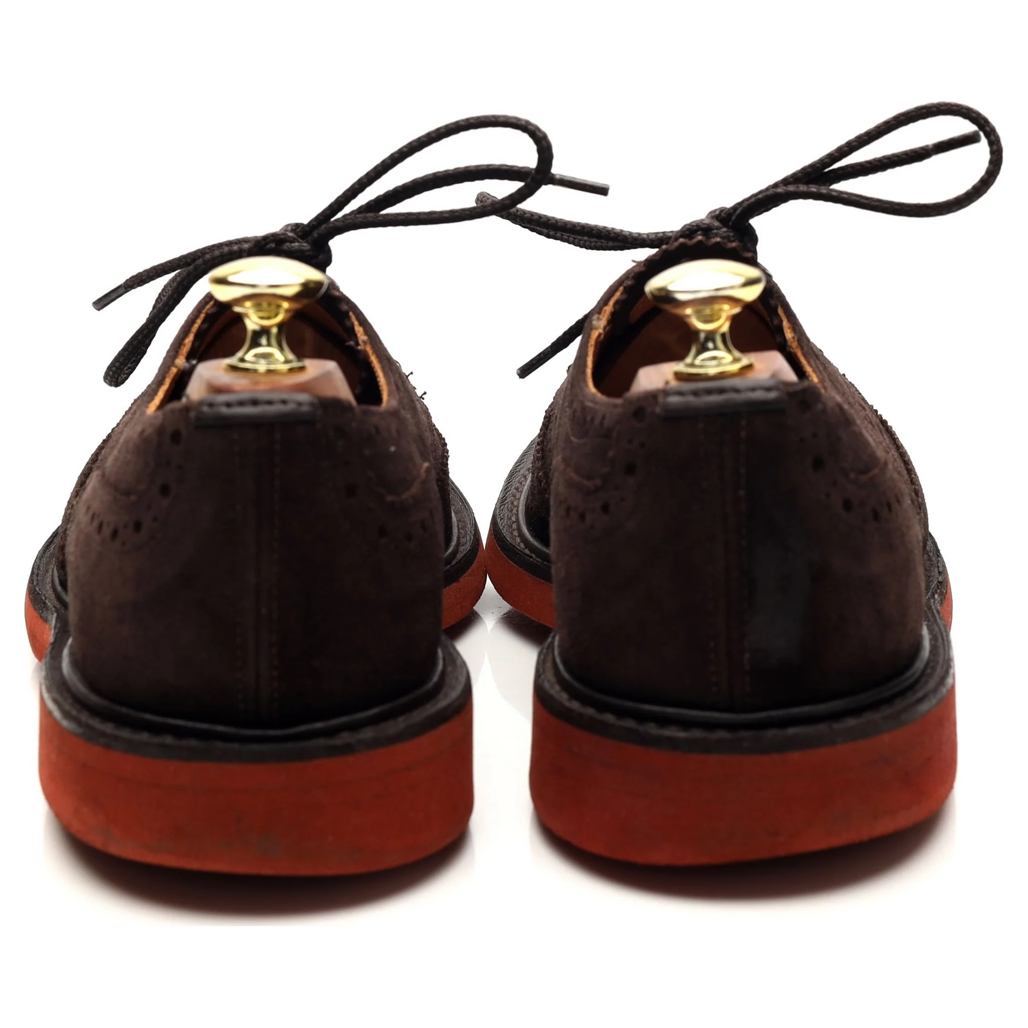 'Bourton' Dark Brown Suede Derby Brogues UK 7 - Image 4