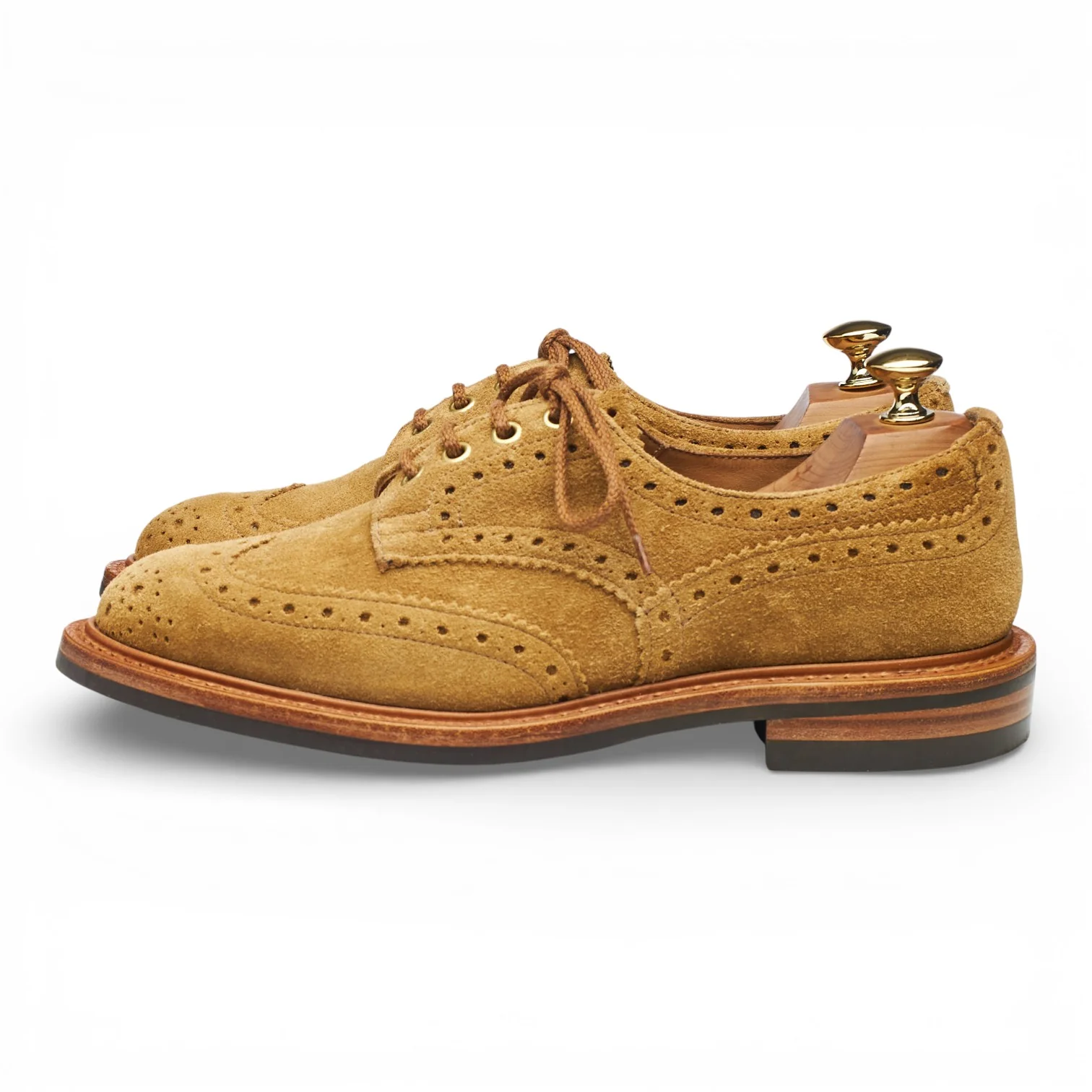 'Bourton' Sand Suede Derby Brogues UK 6.5 - Image 3