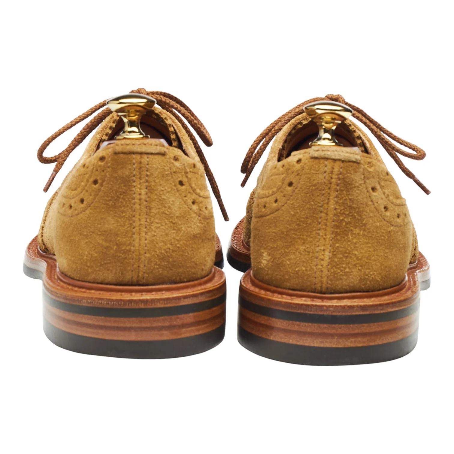 'Bourton' Sand Suede Derby Brogues UK 6.5 - Image 4