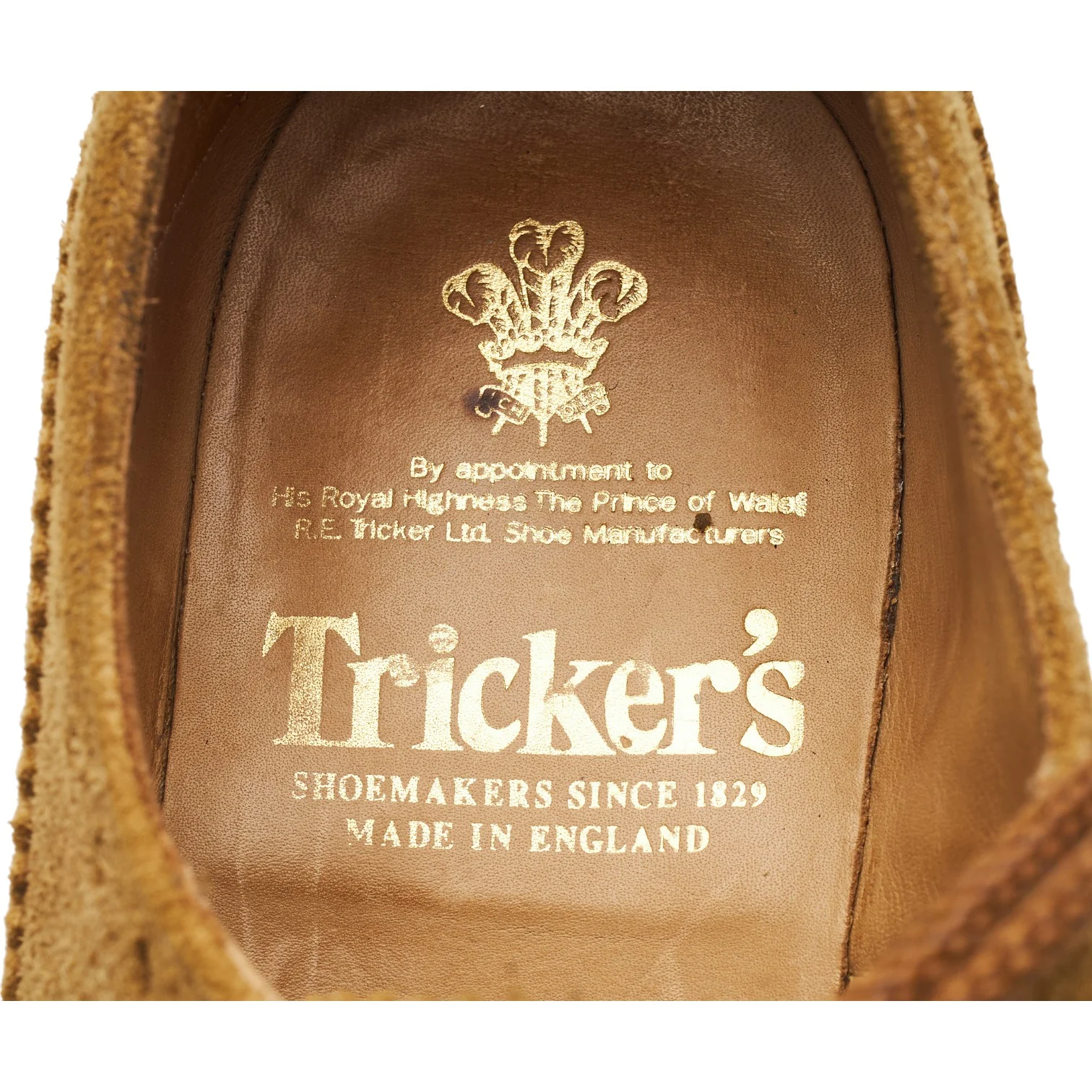 'Bourton' Sand Suede Derby Brogues UK 6.5 - Image 6