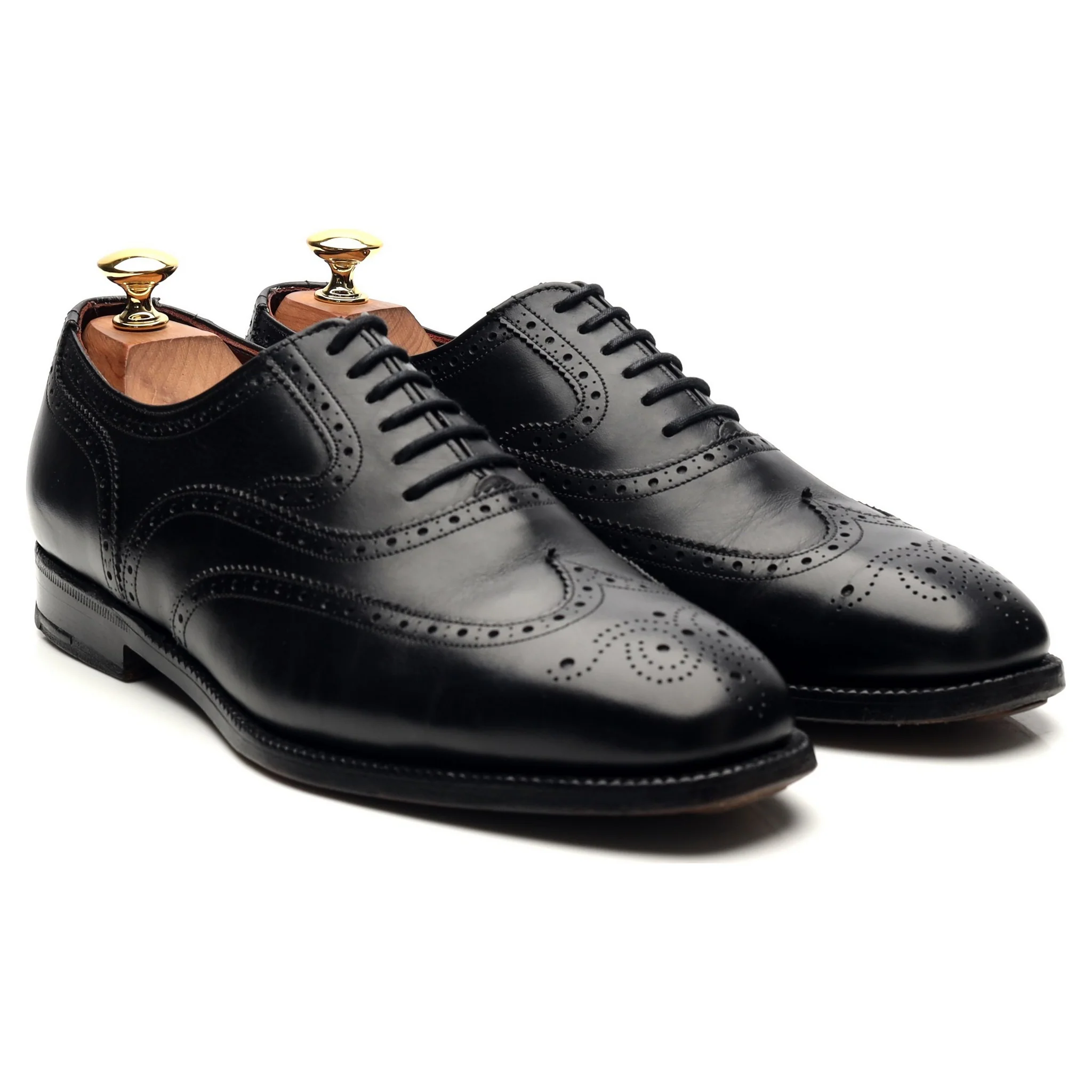 Masterclass 'Brunel' Black Leather Oxford Brogues UK 6.5 F - Image 7