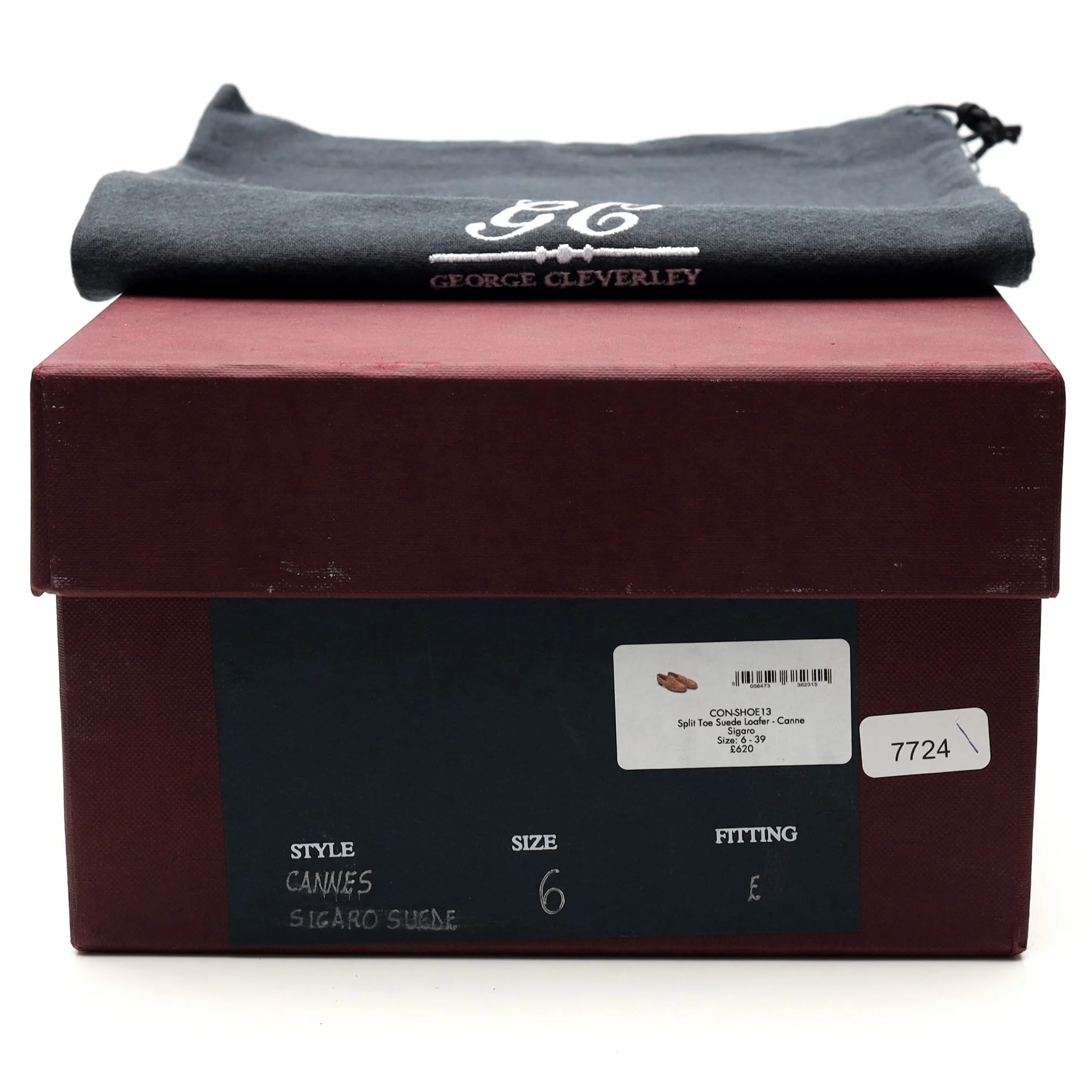 'Cannes' Brown Suede Split Toe Loafer UK 6 E - Image 8