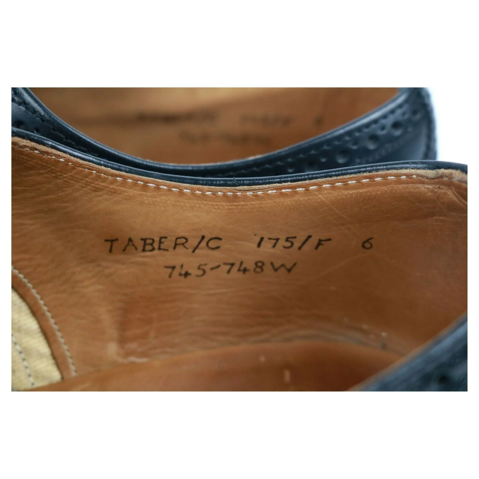 Jones 'Taber' Black Leather Brogues UK 6 F - Image 10