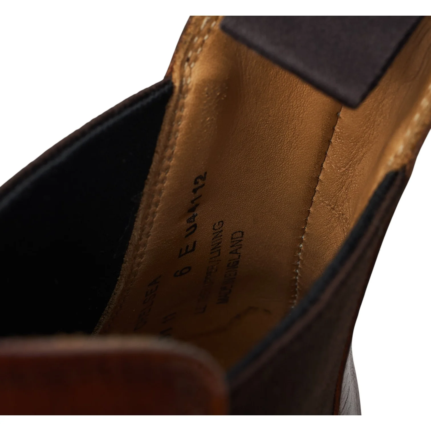 'Chelsea' Tan Brown Leather Chelsea Boots UK 6 E - Image 7