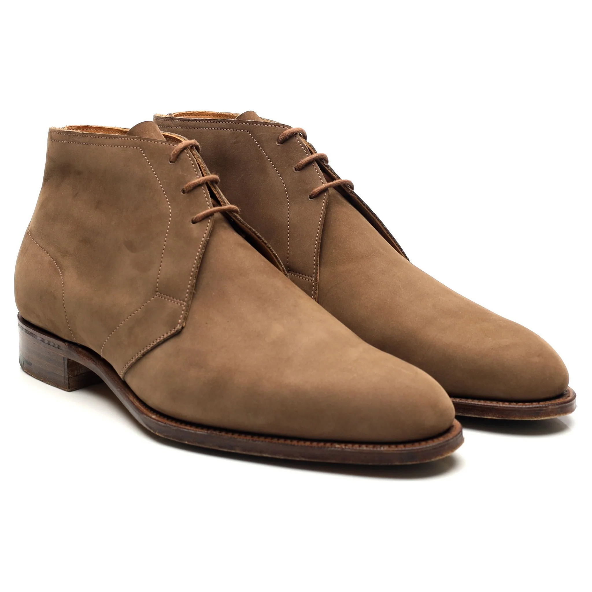 'Cherwell' Brown Nubuck Chukka Boots UK 6 F - Image 7