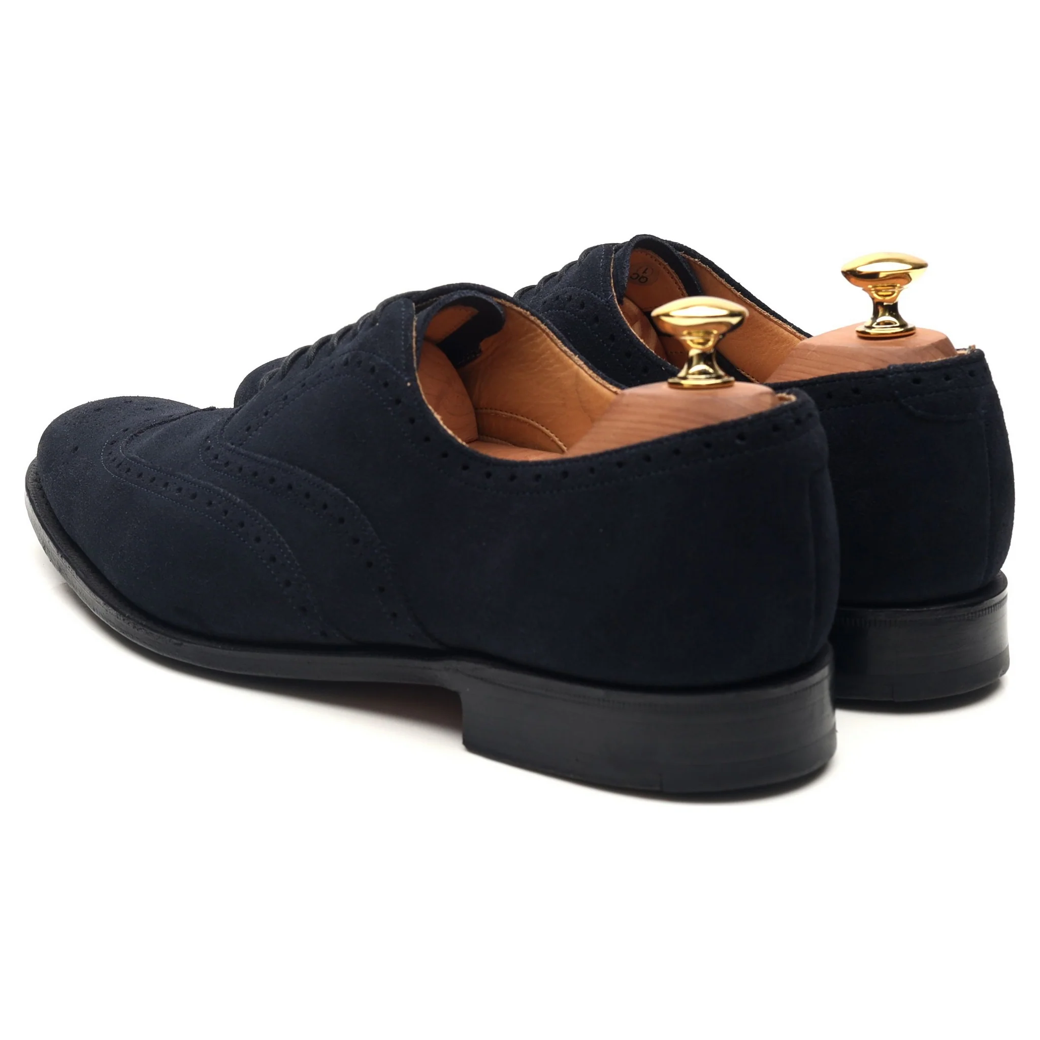 'Berlin' Navy Blue Suede Brogues UK 6 G - Image 3