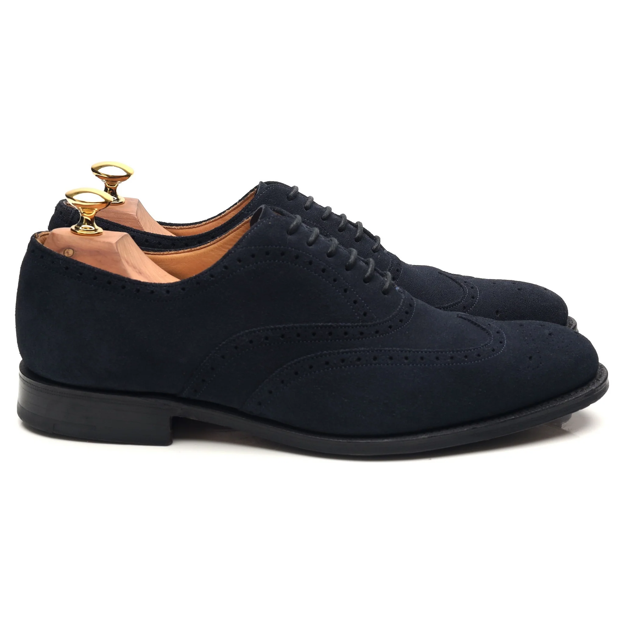 'Berlin' Navy Blue Suede Brogues UK 6 G - Image 6