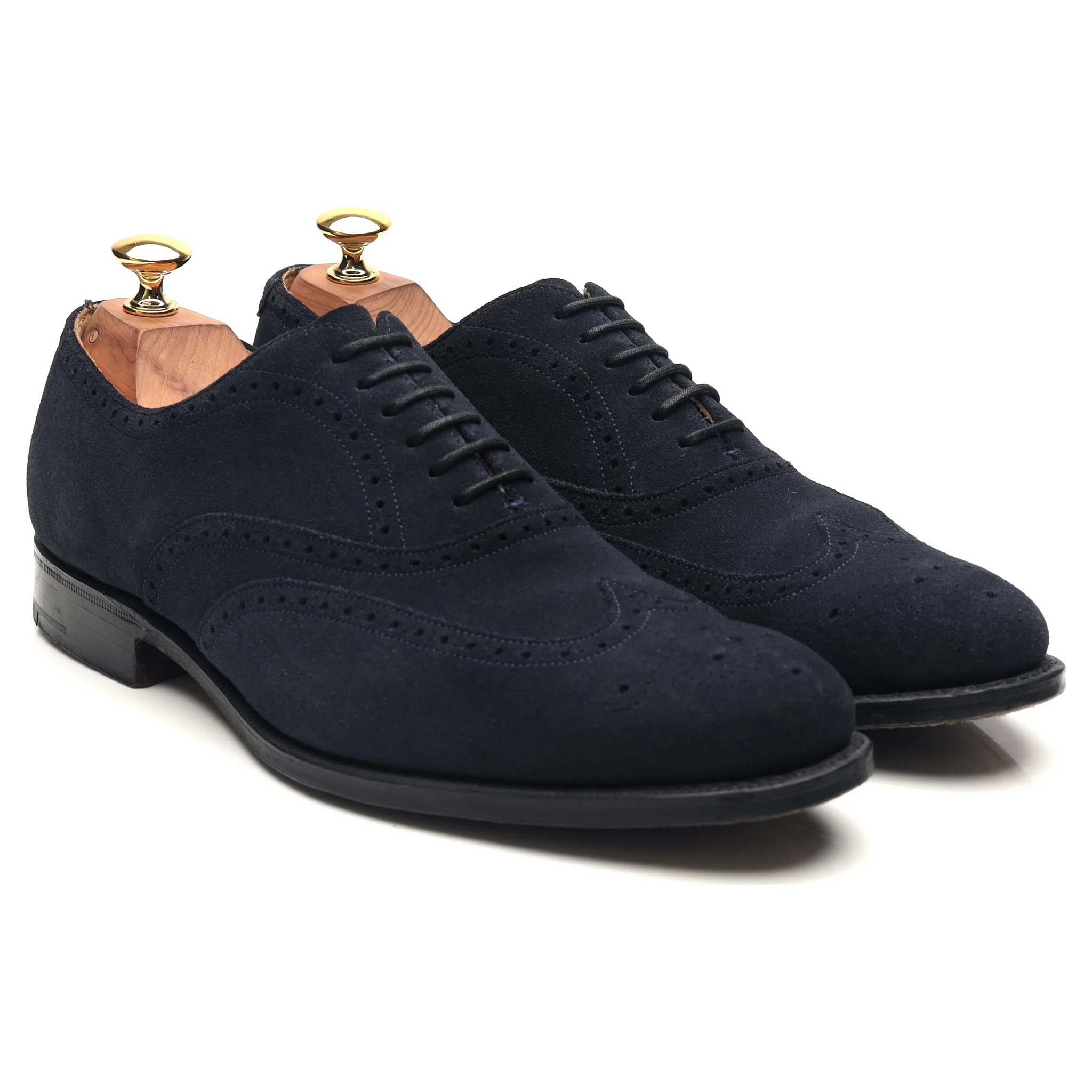 'Berlin' Navy Blue Suede Brogues UK 6 G - Image 7