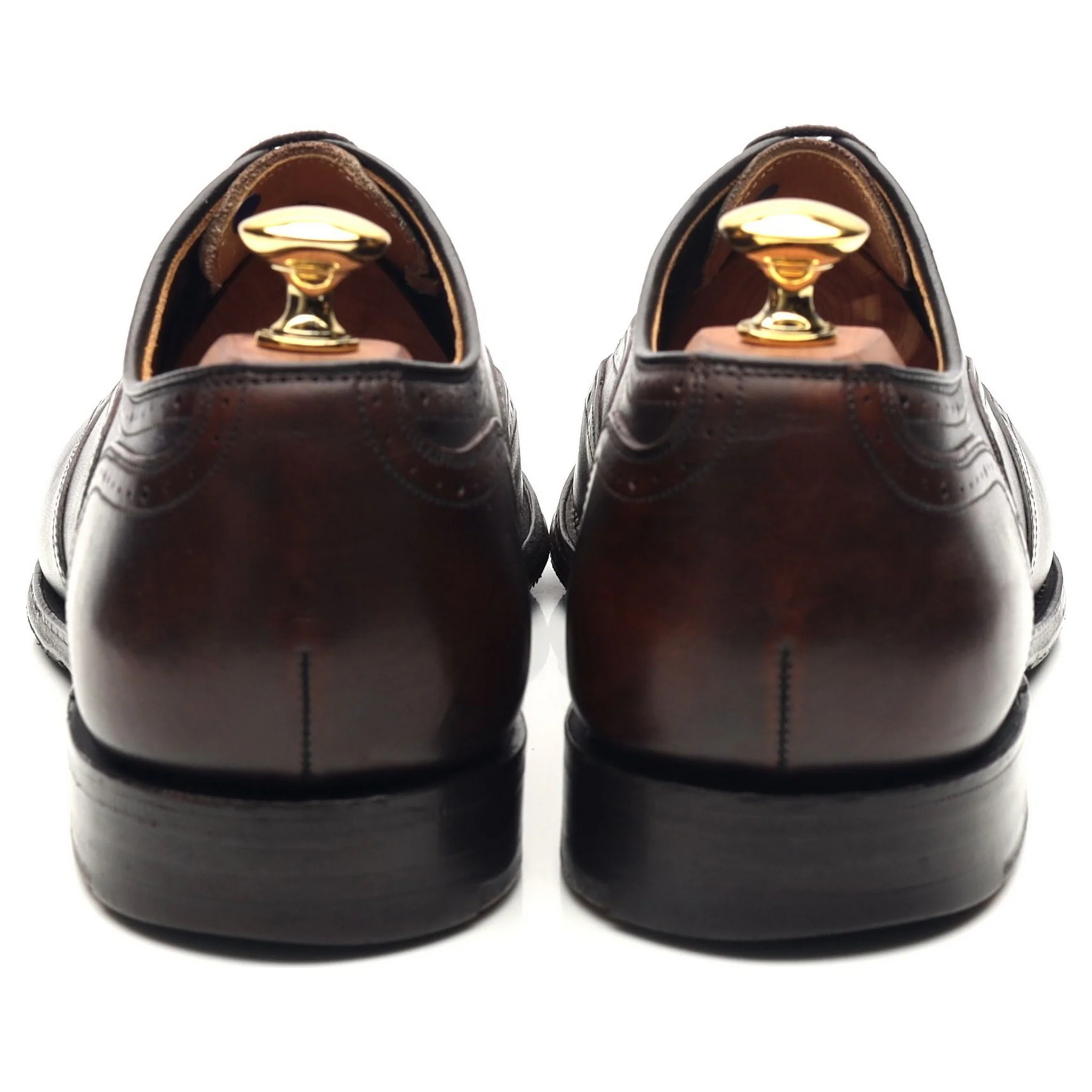 Dark Brown Leather Brogues UK 6 G - Image 4