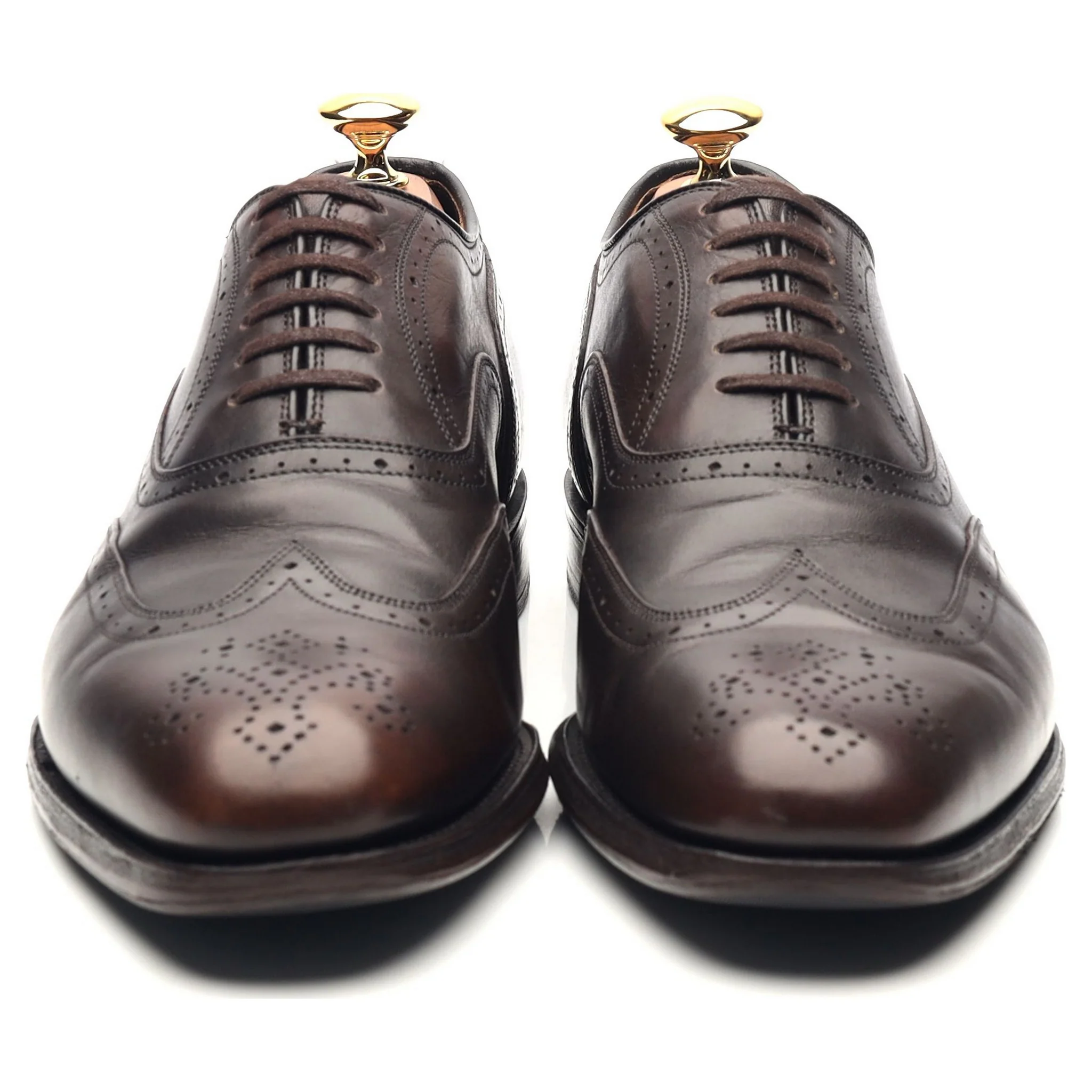 Dark Brown Leather Brogues UK 6 G - Image 8