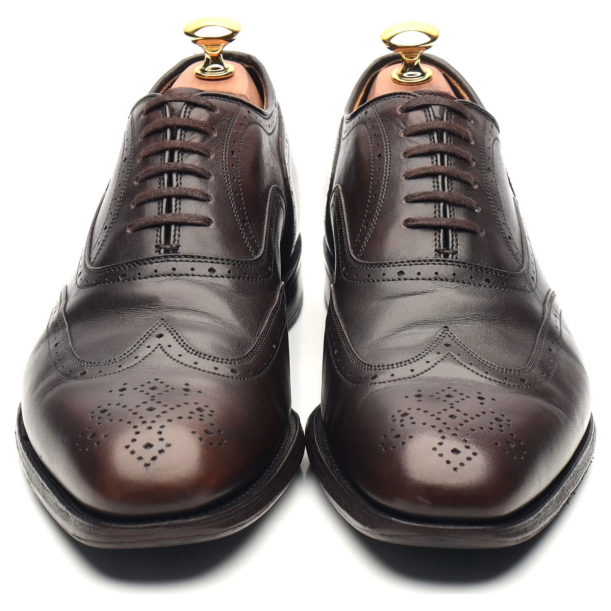 Dark Brown Leather Brogues UK 6 G - Image 9