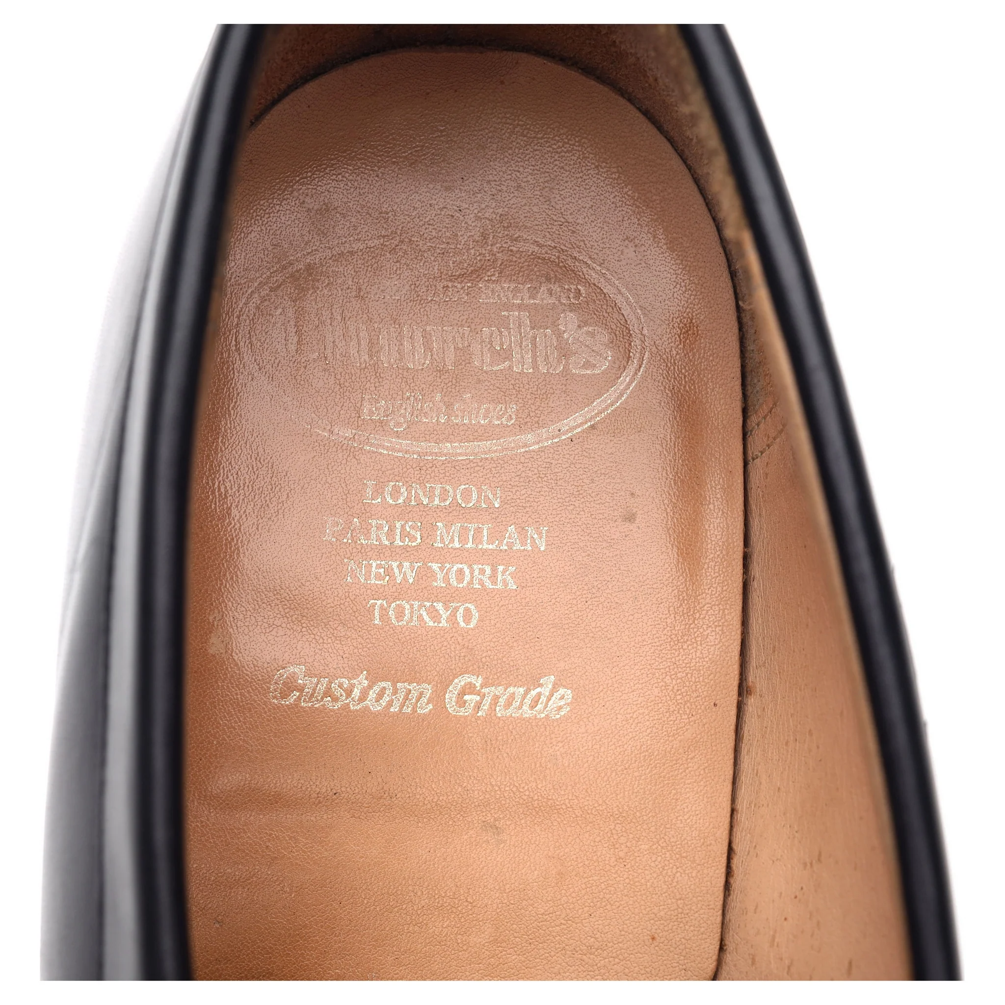 'Darwin' Black Leather Loafers UK 10.5 H - Image 12