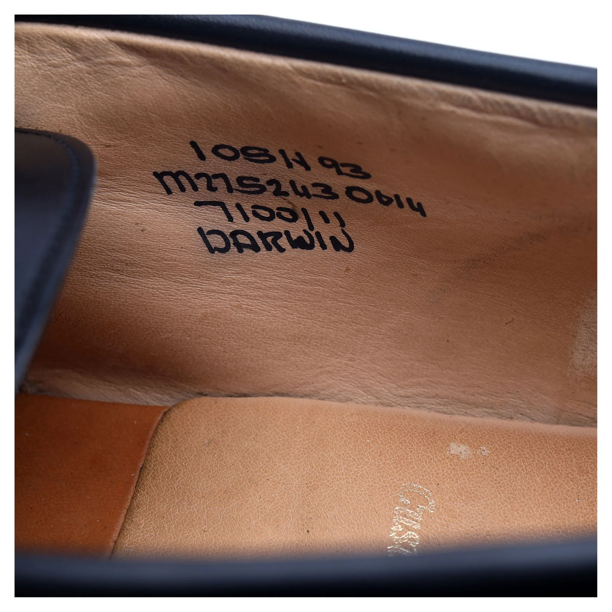 'Darwin' Black Leather Loafers UK 10.5 H - Image 13