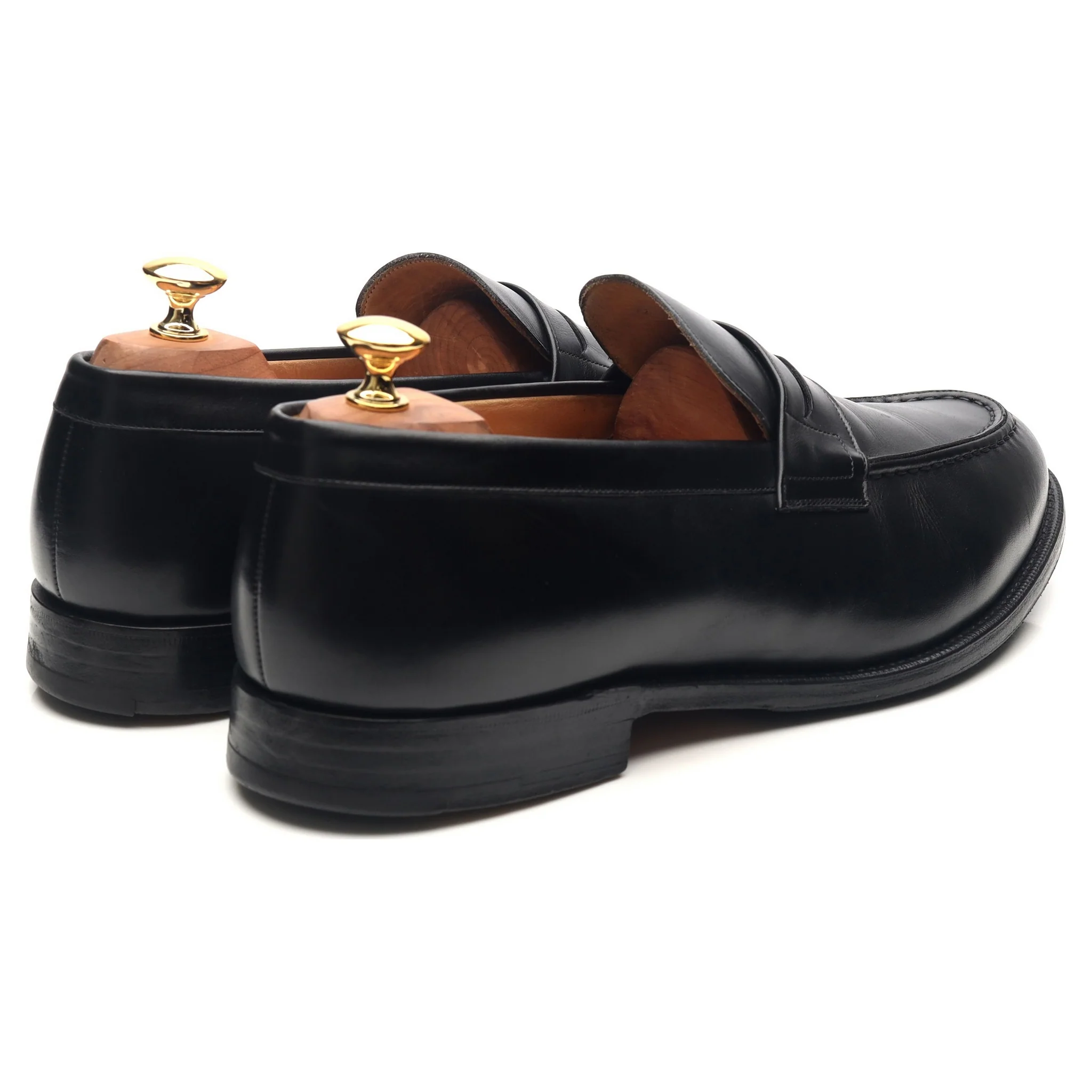 'Darwin' Black Leather Loafers UK 10.5 H - Image 5