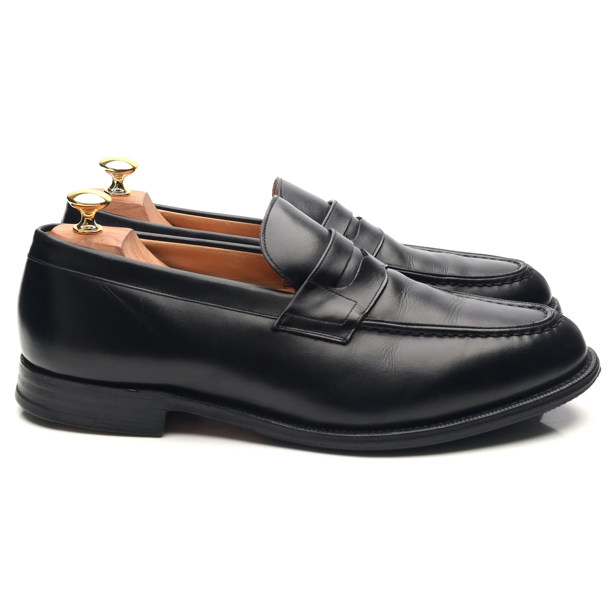'Darwin' Black Leather Loafers UK 10.5 H - Image 6