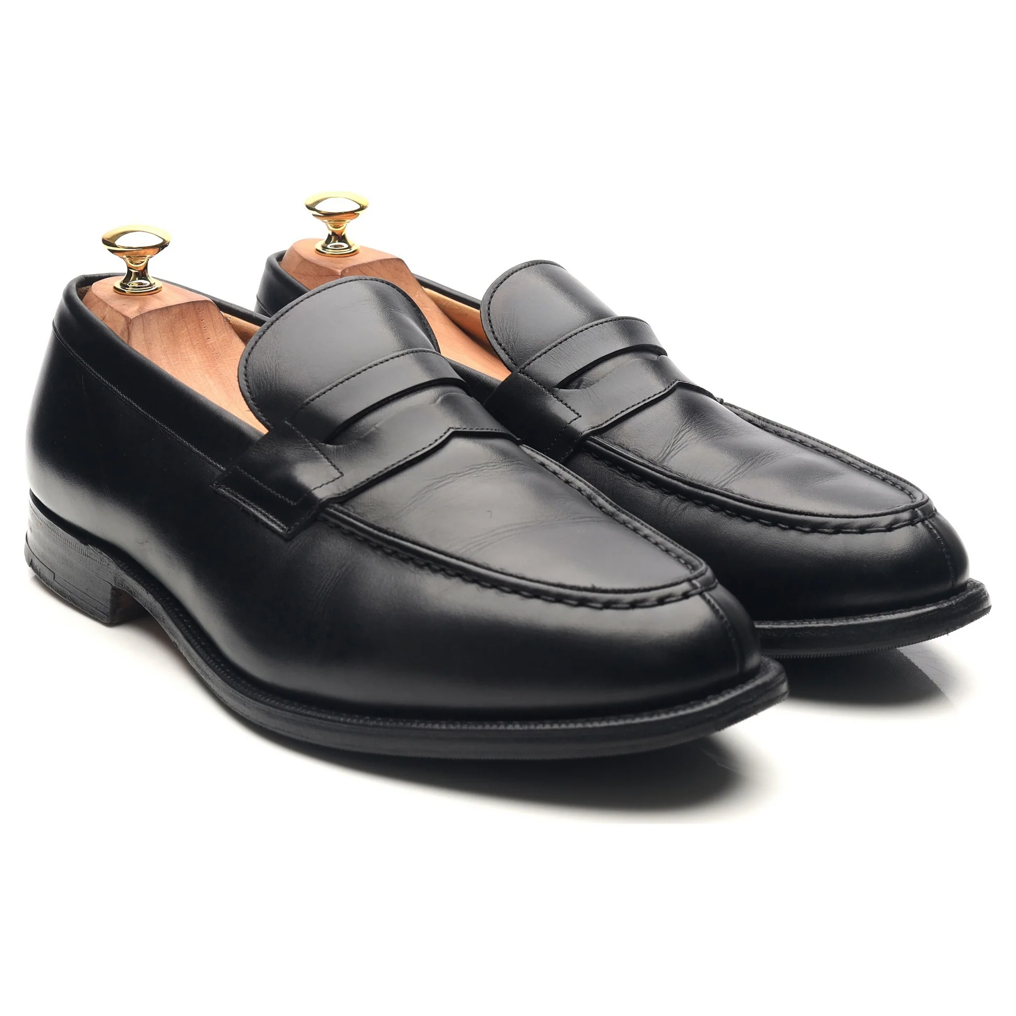 'Darwin' Black Leather Loafers UK 10.5 H - Image 7