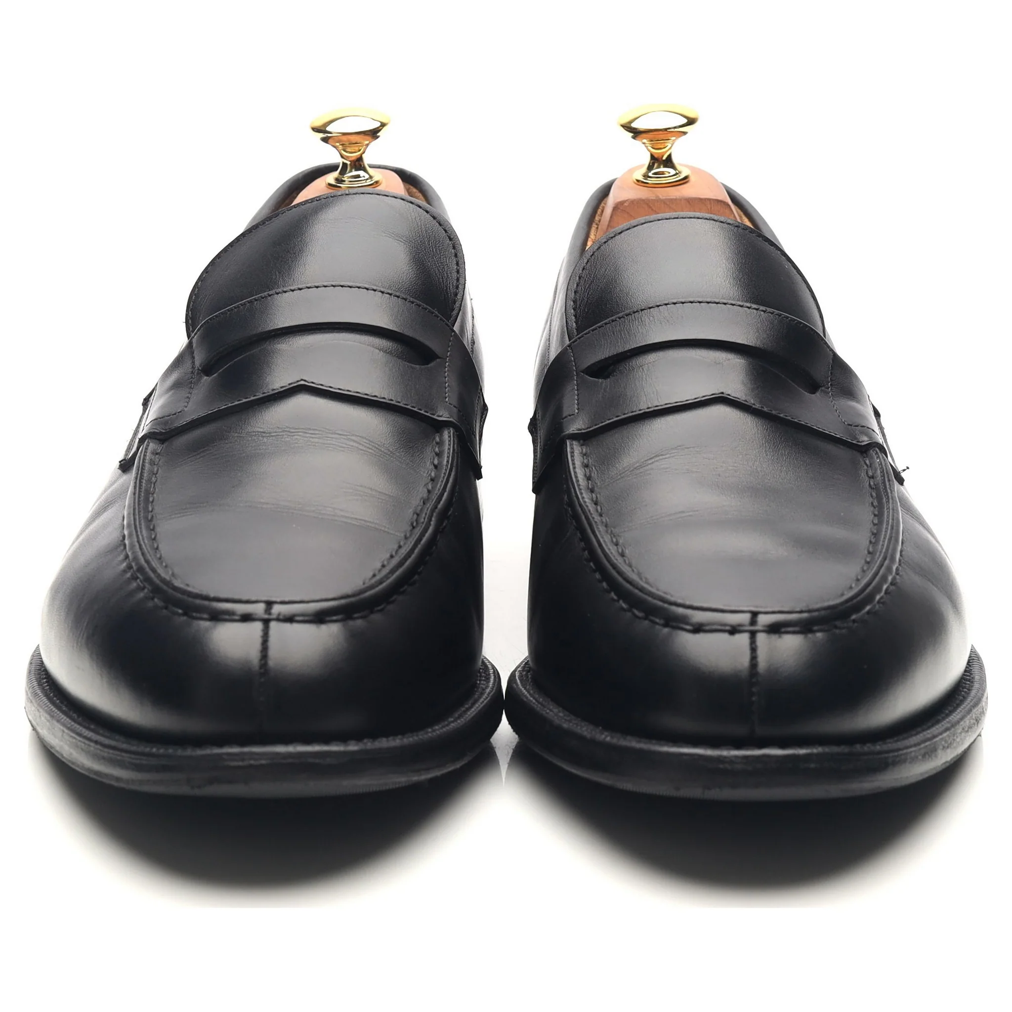 'Darwin' Black Leather Loafers UK 10.5 H - Image 8